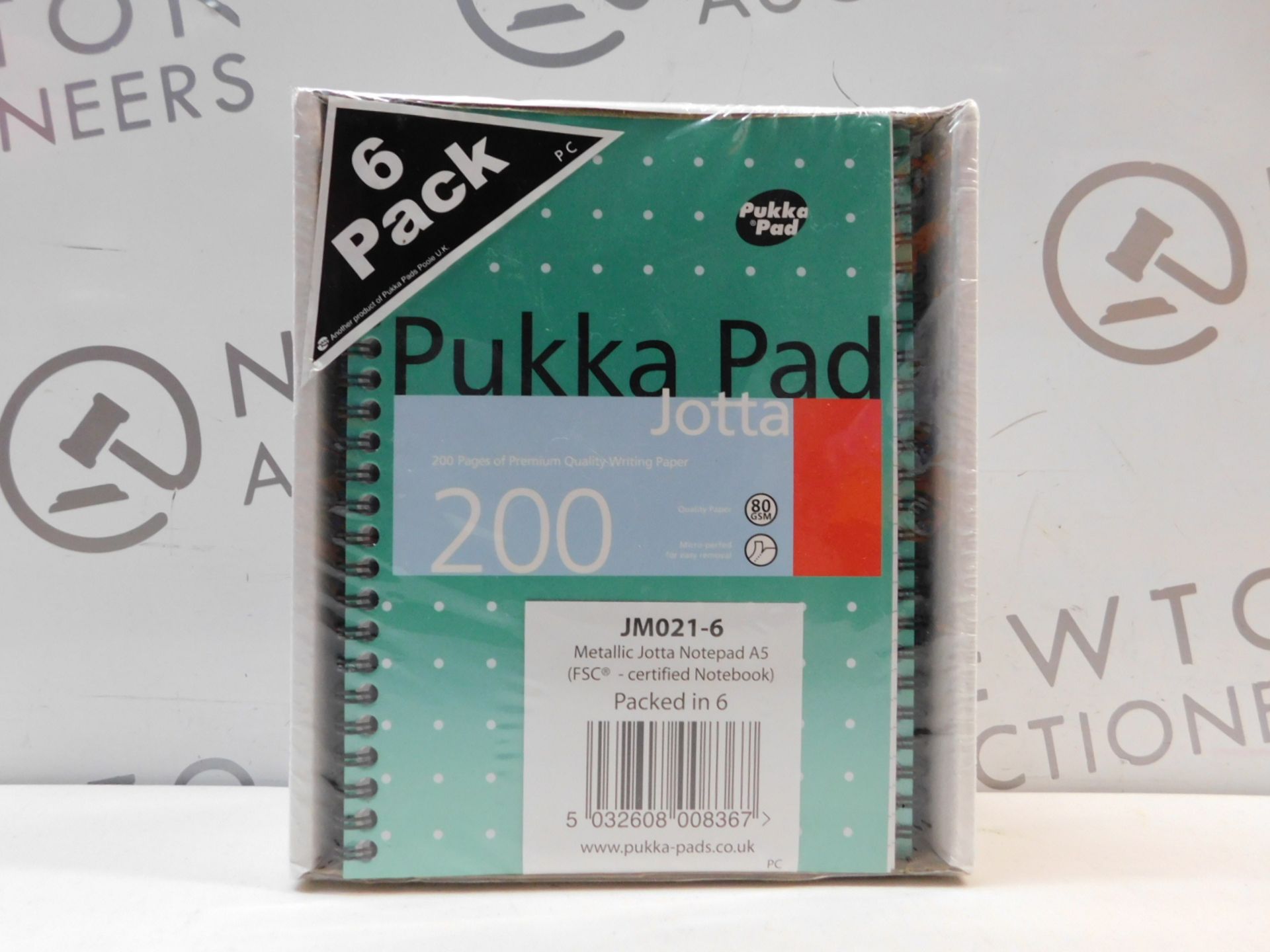 1 BRAND NEW PACK OF 6 PUKKA PAD A5 METALLIC JOTTA NOTEPAD 200 PAGES RRP £12.99