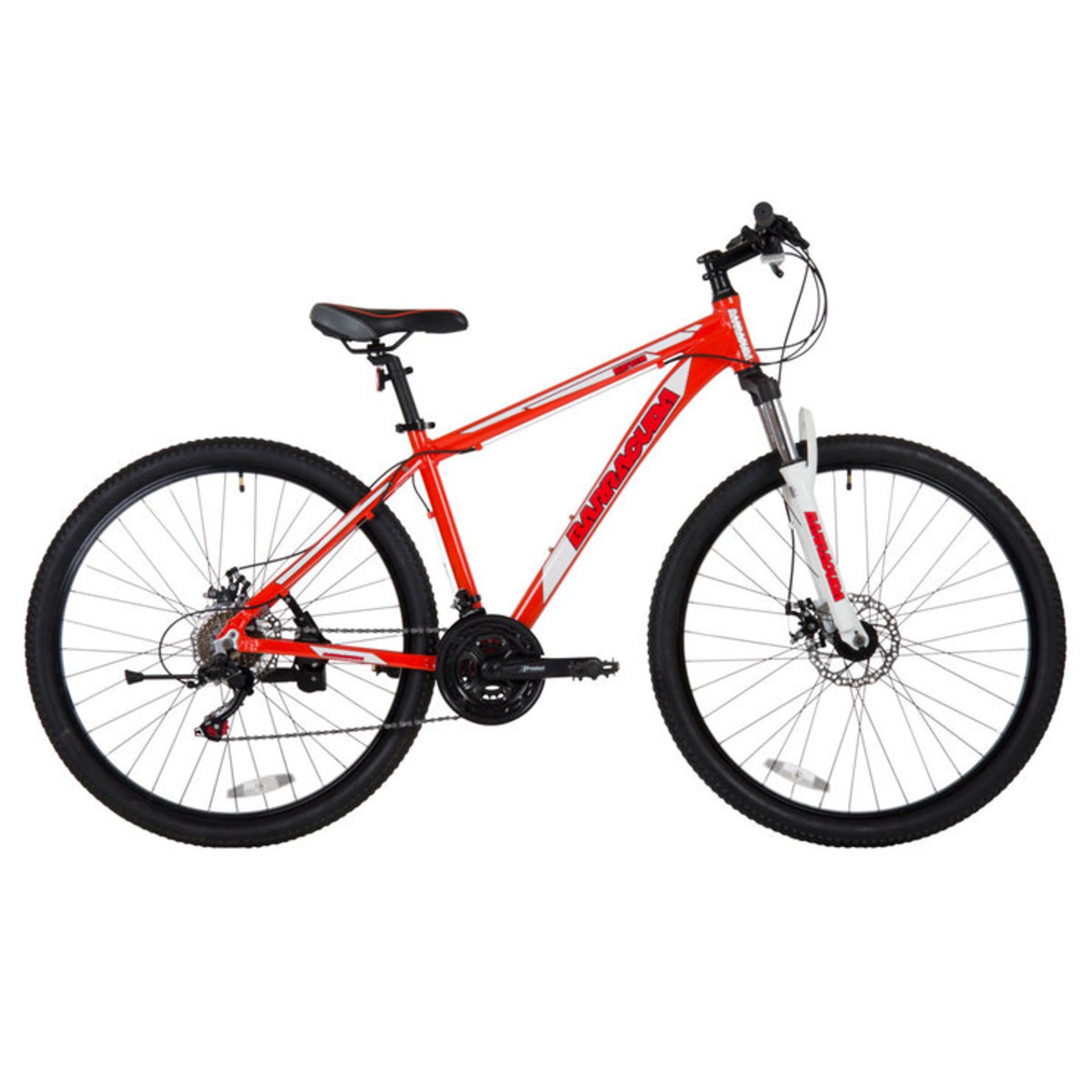 1 BARRACUDA 18" MAYHEM FRONT SUSPENSION MOUNTAIN BIKE IN RED/ WHITE RRP £229.99