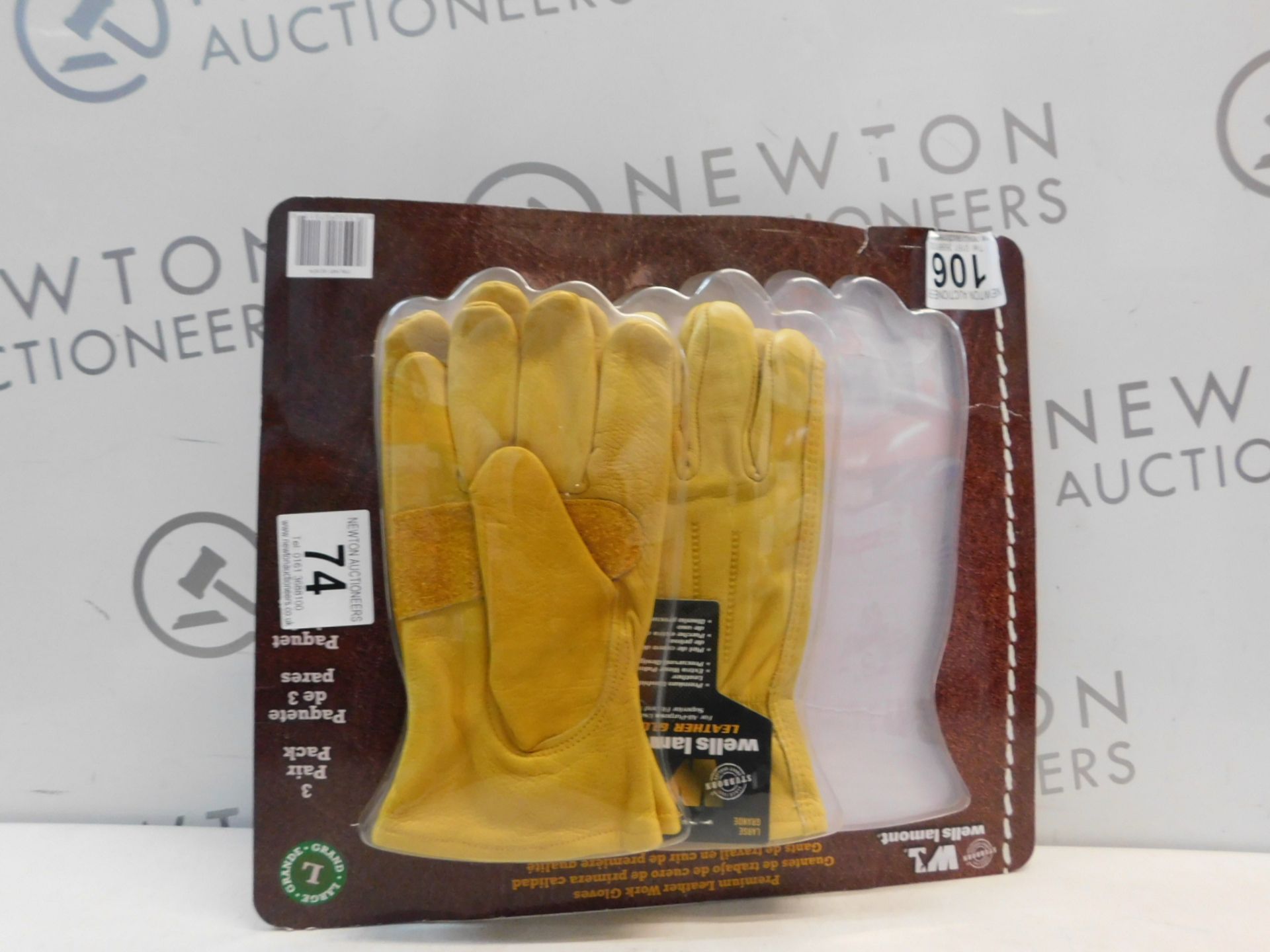 1 PACK OF 2 PAIRS OF WELLS LAMONT PREMIUM WORK GLOVES SIZE L RRP £34.99