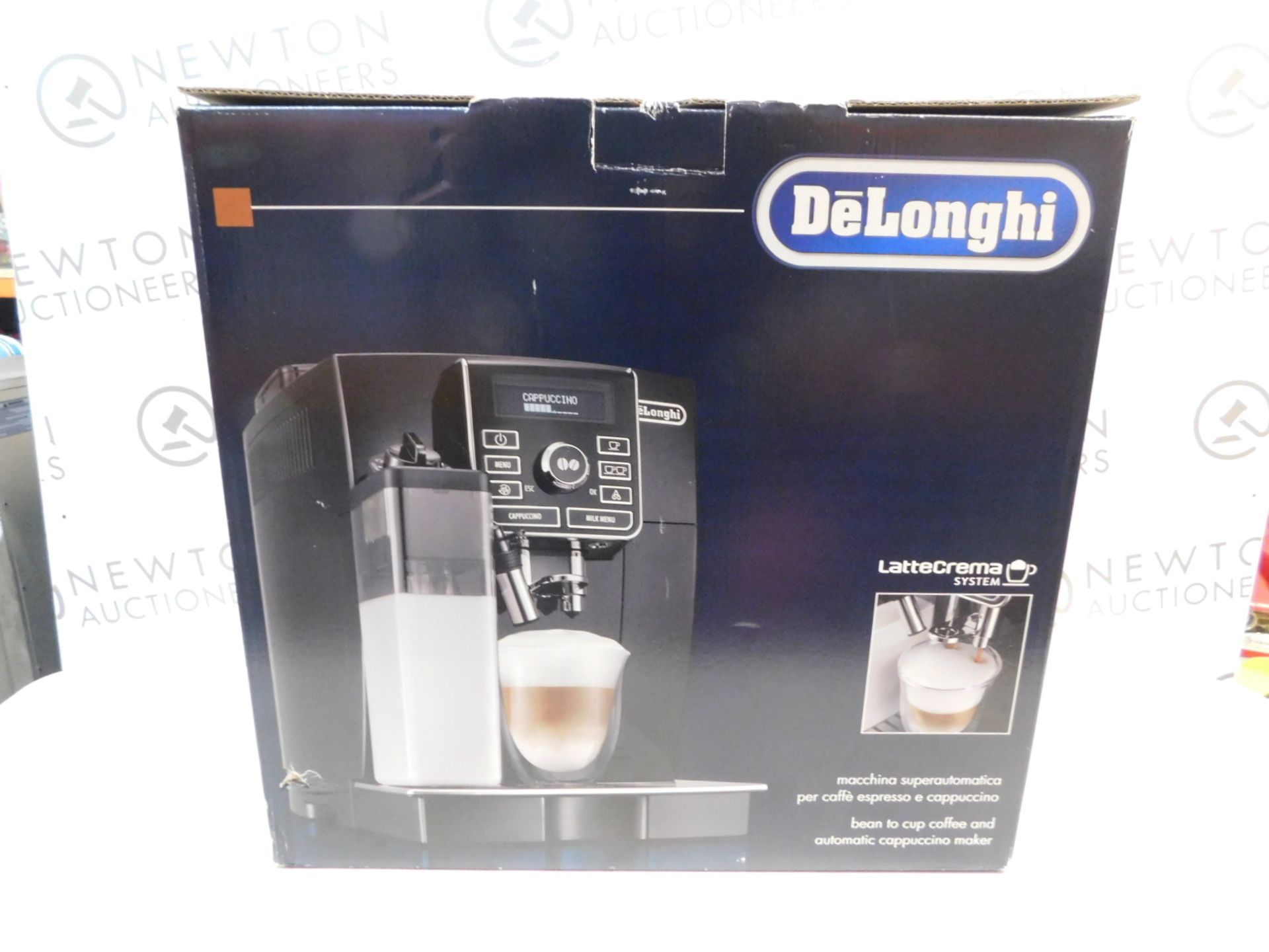 1 BOXED DELONGHI ELETTA CAPPUCCINO TOP ECAM45 760W COFFEE MACHINE RRP £749.99