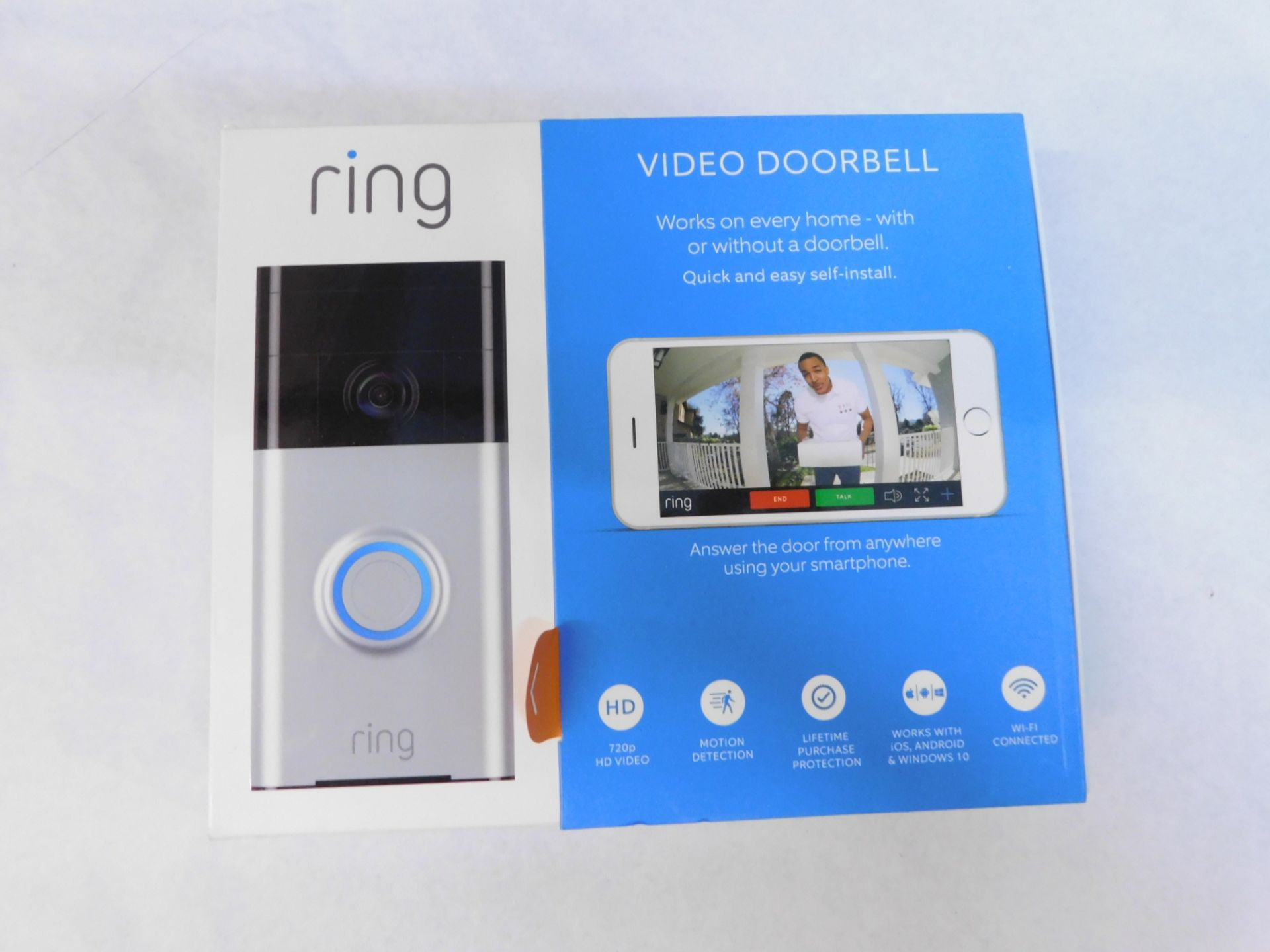 1 BOXED RING VIDEO DOORBELL £199