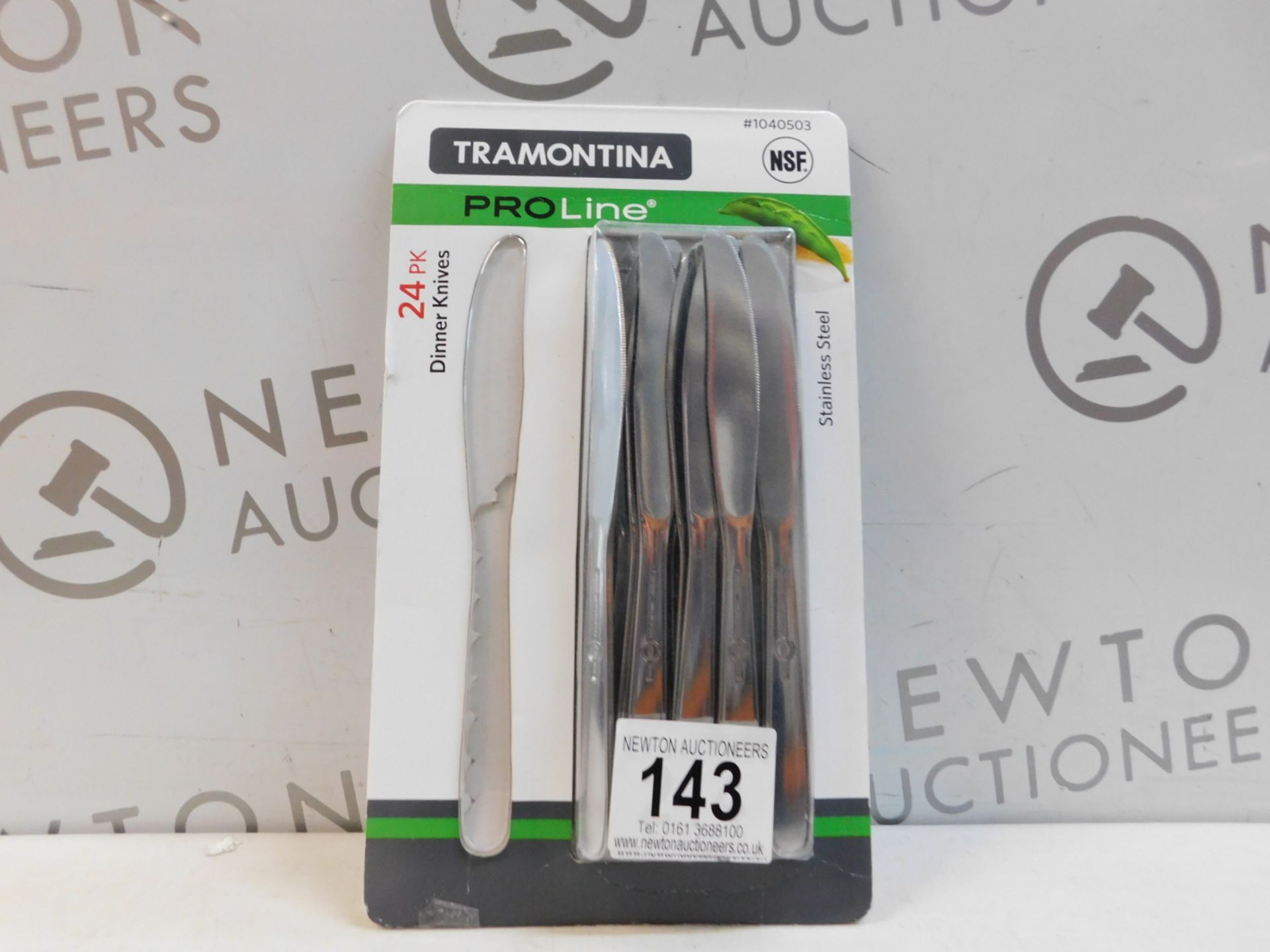 1 PACK OF TRAMONTINA PROLINE 24PK (APPROX) STAINLESS STEEL DINNER KNIVES RRP £22.99