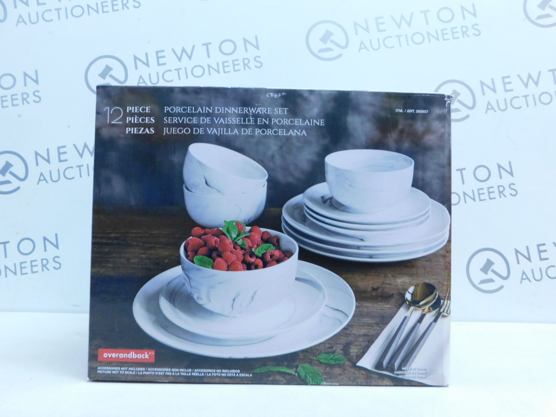 1 BOXED OVER AND BACK ARABESQUE 12 PIECE DINNERWARE SET RRP £64.99