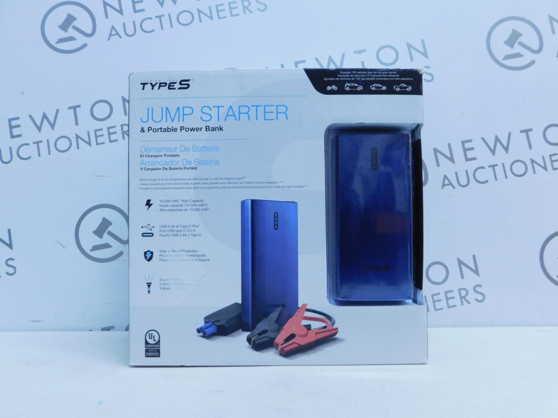 1 BOXED TYPE-S CAR JUMP START AND PORTABLE POWER BANK RRP £129.99