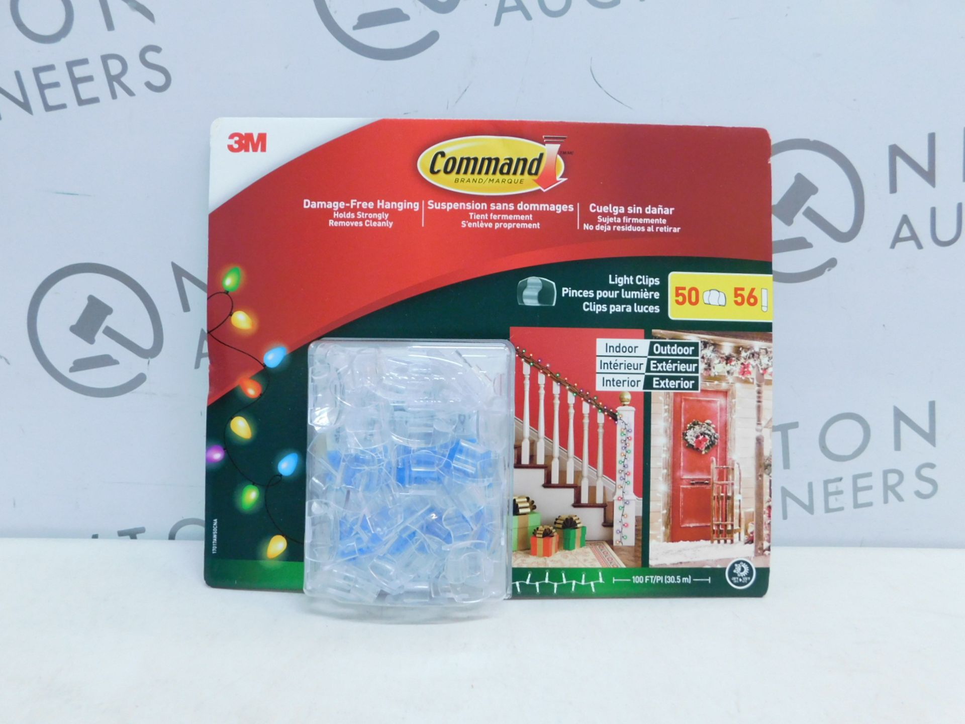 1 BRAND NEW PACK OF COMMAND DAMAGE-FREE 50 HANGING LIGHT CLIPS RRP £12.99