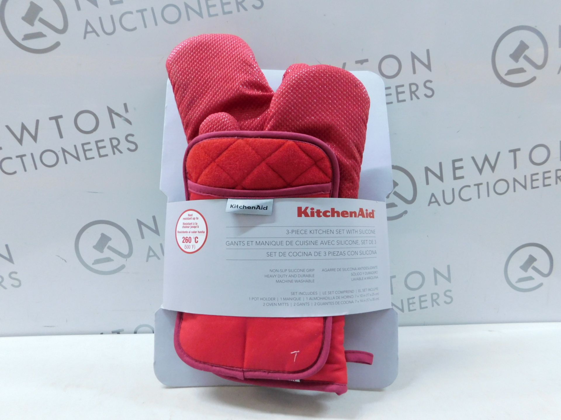 1 PACK OF KITCHENAID 3PC KITCHEN SET WITH SILICONE (2 OVEN MITTS AND 1 POT HOLDER) RRP £29.99