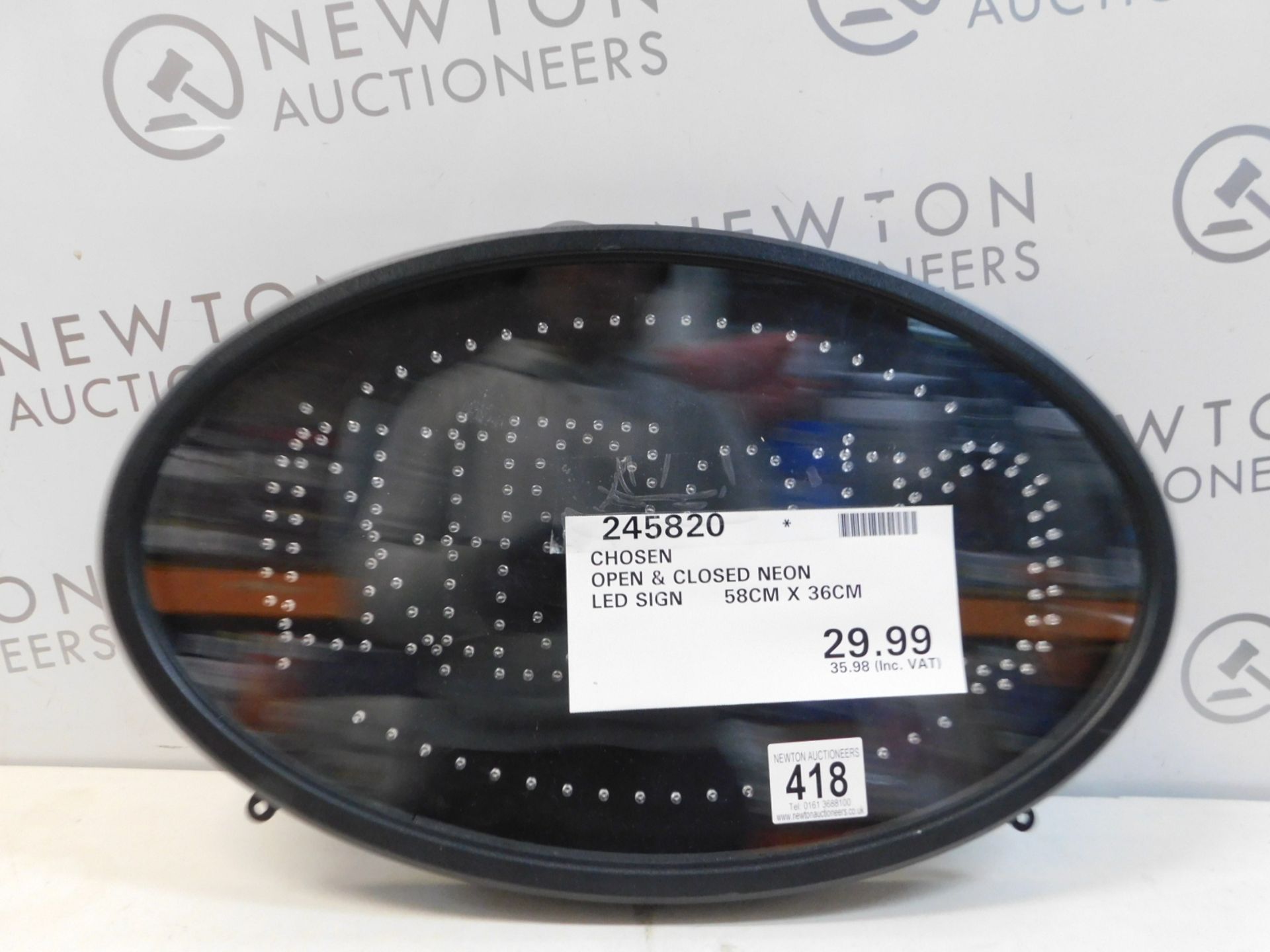 1 CHOSEN OPEN & CLOSED NEON LED SIGN (58CM X 36CM) RRP £39.99
