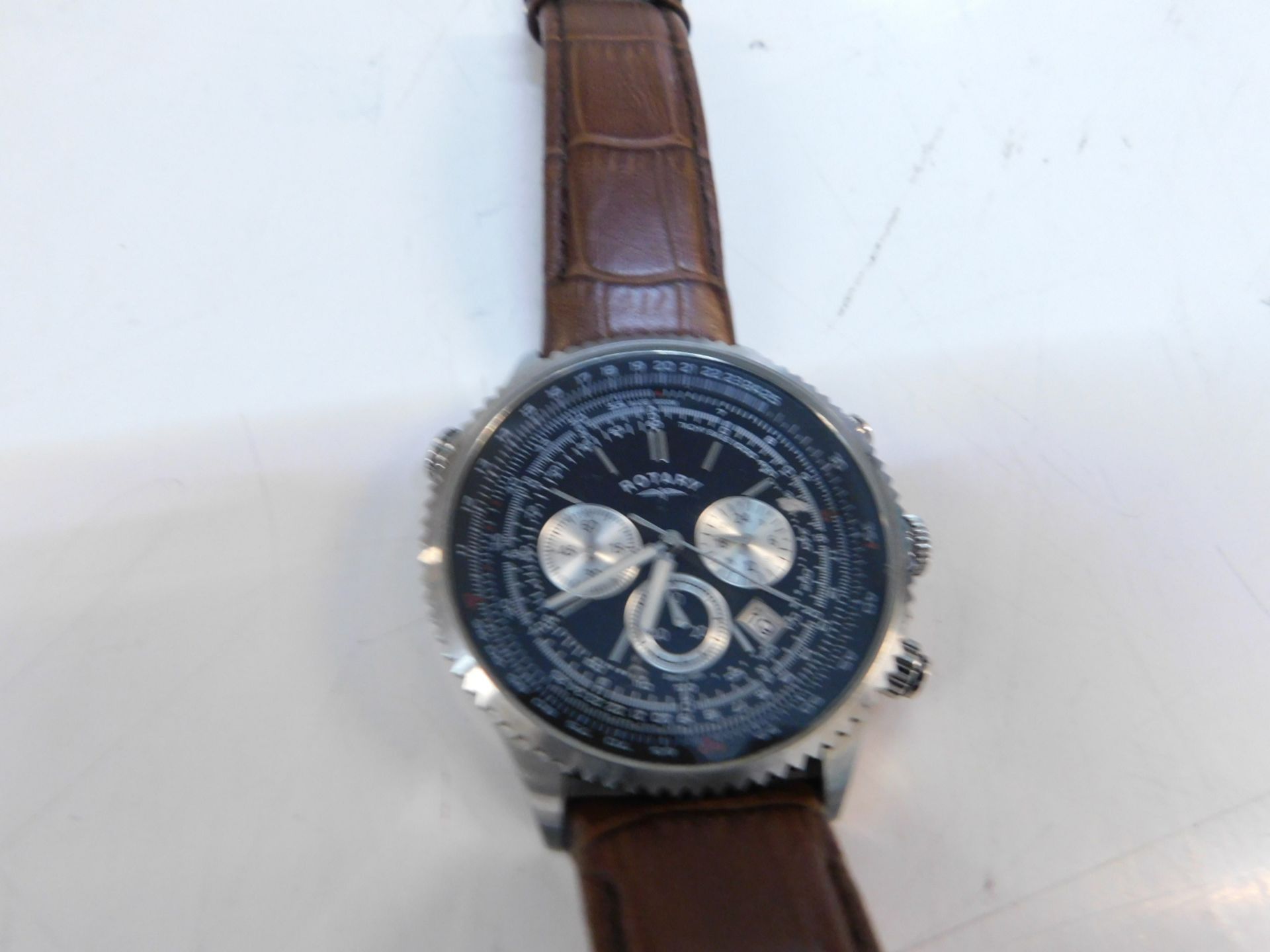 1 ROTARY GENTS CHRONOGRAPH WATCH MODEL GS00100/04/BRN RRP £199