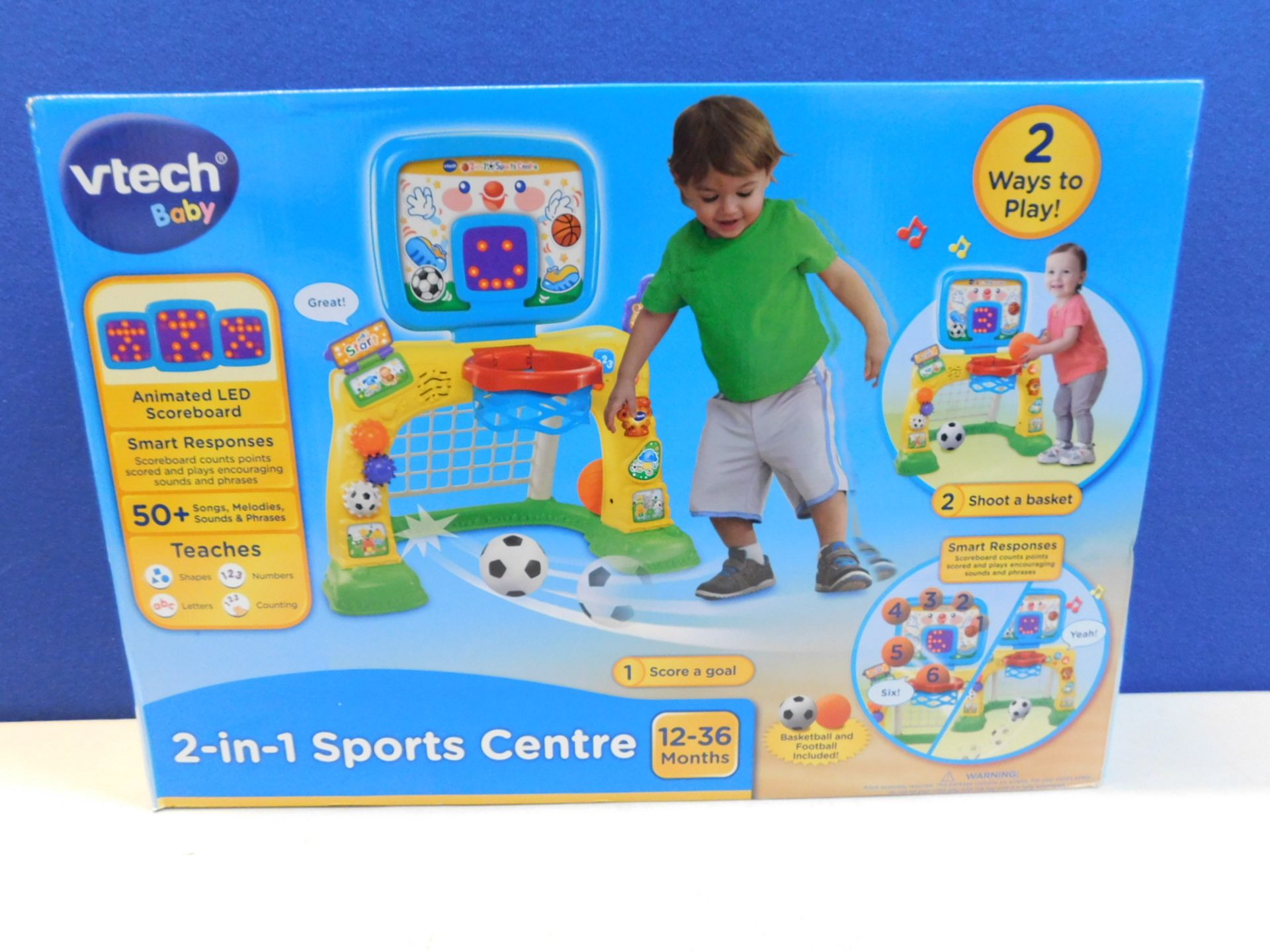 1 BRAND NEW BOXED VTECH 2-IN-1 SPORTS CENTRE RRP £49.99
