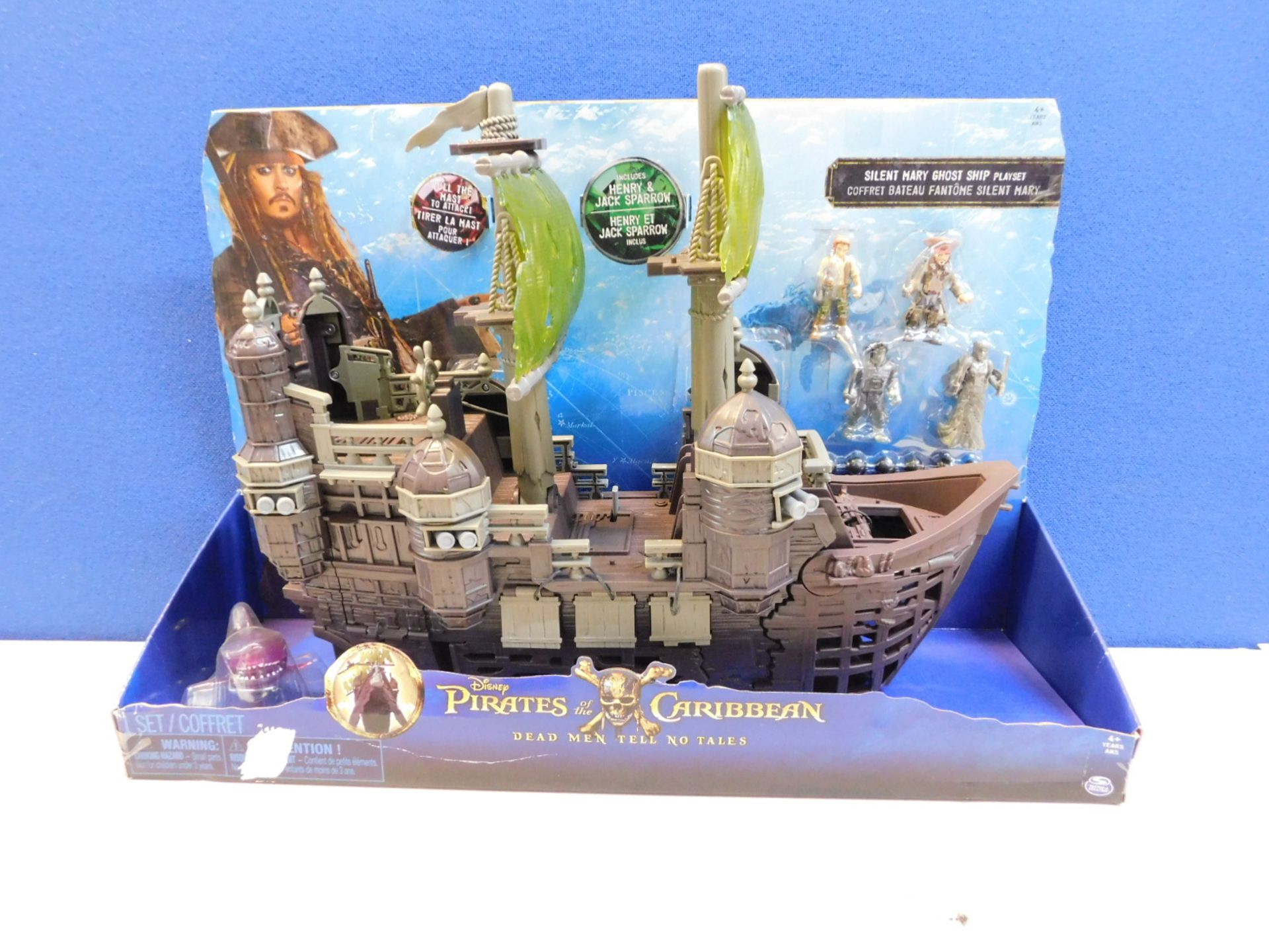 1 BOXED NEW PIRATES OF THE CARIBBEAN SILENT MARY GHOST SHIP PLAY SET RRP £49.99