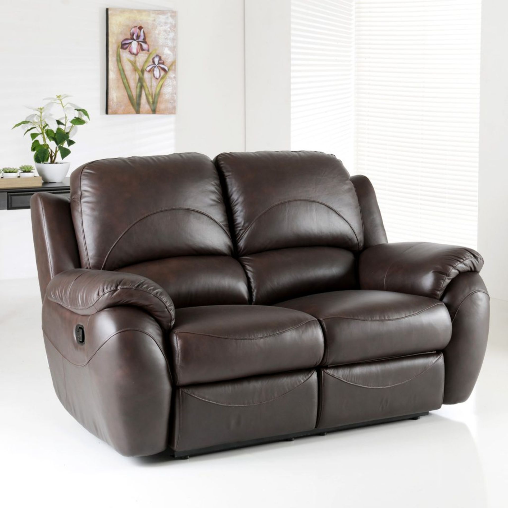 1 LA-Z-BOY 2 SEATER MAUNAL RECLINER SOFA RRP £999