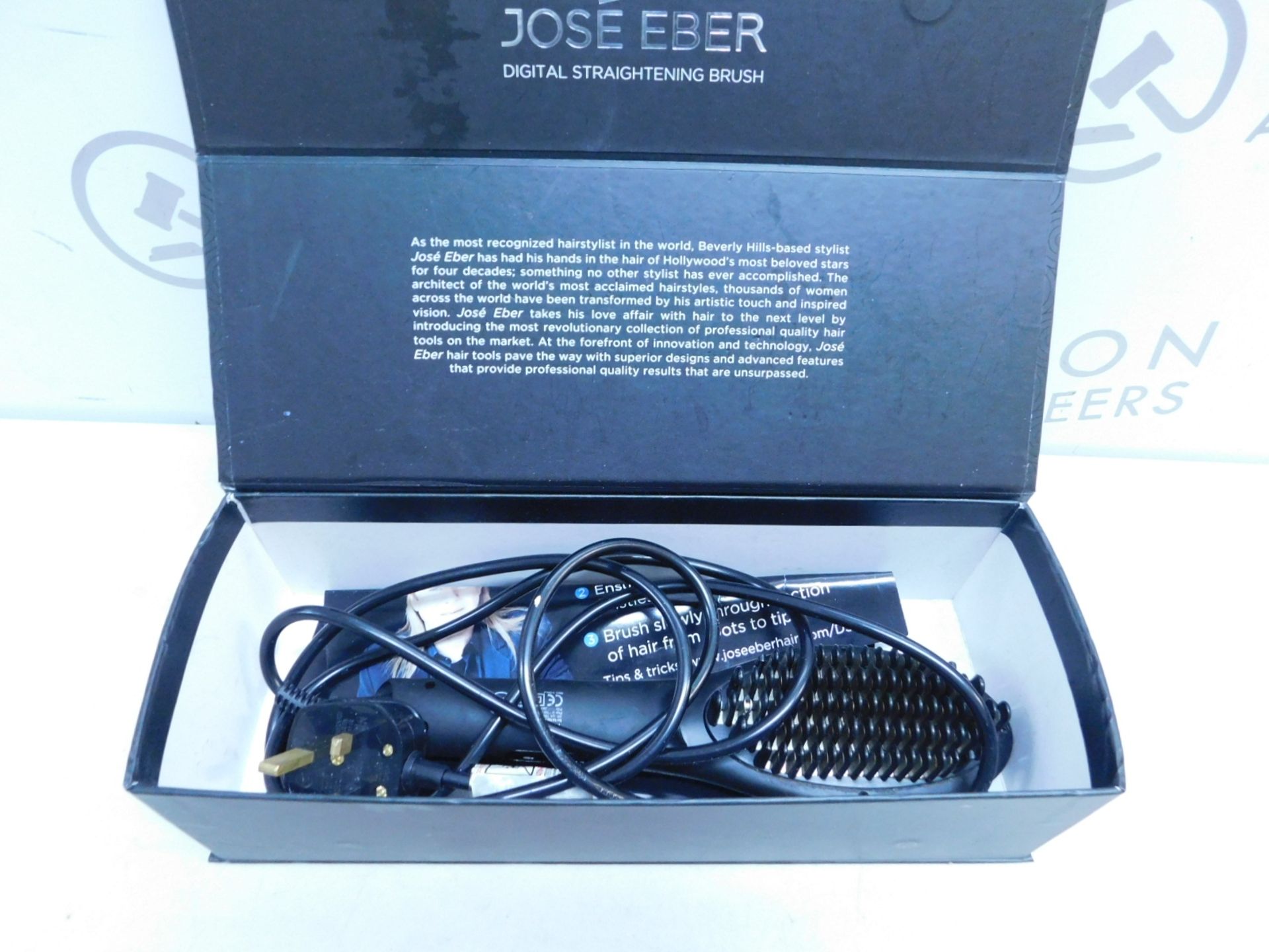 1 BOXED JOSE EBER DIGITAL STRAIGHTENING BRUSH RRP £119.99