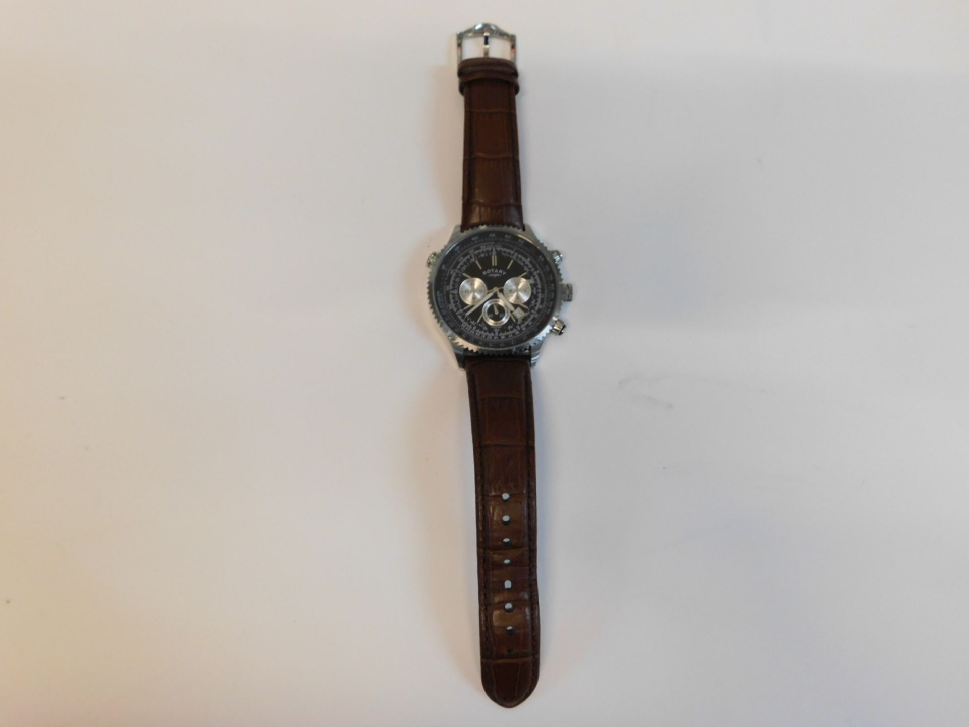 1 ROTARY GENTS CHRONOGRAPH WATCH MODEL GS00100/04/BRN RRP £199