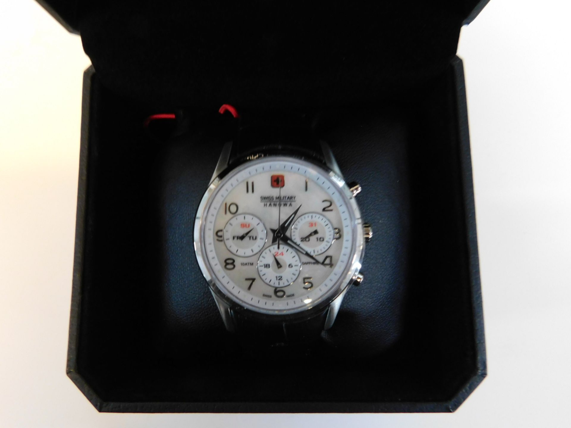 1 BOXED MENS SWISS MILITARY HANOWA FLAGSHIP WATCH RRP £199