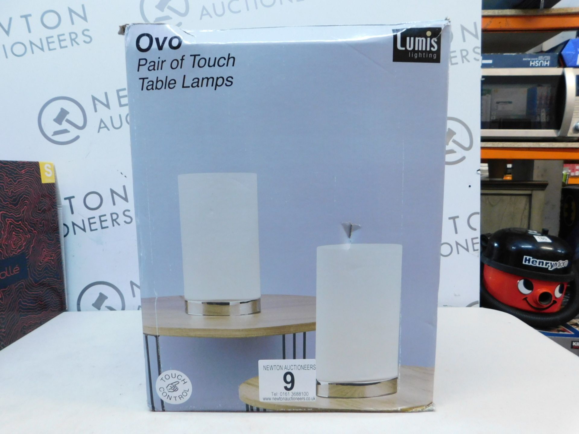 1 BOXED PAIR OF OVO TOUCH TABLE LAMPS RRP £64.99