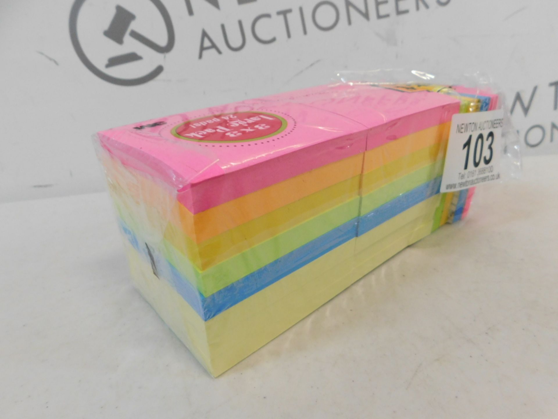 1 PACK OF POST-IT MULTI-COLOURED STICKY NOTES RRP £12.99