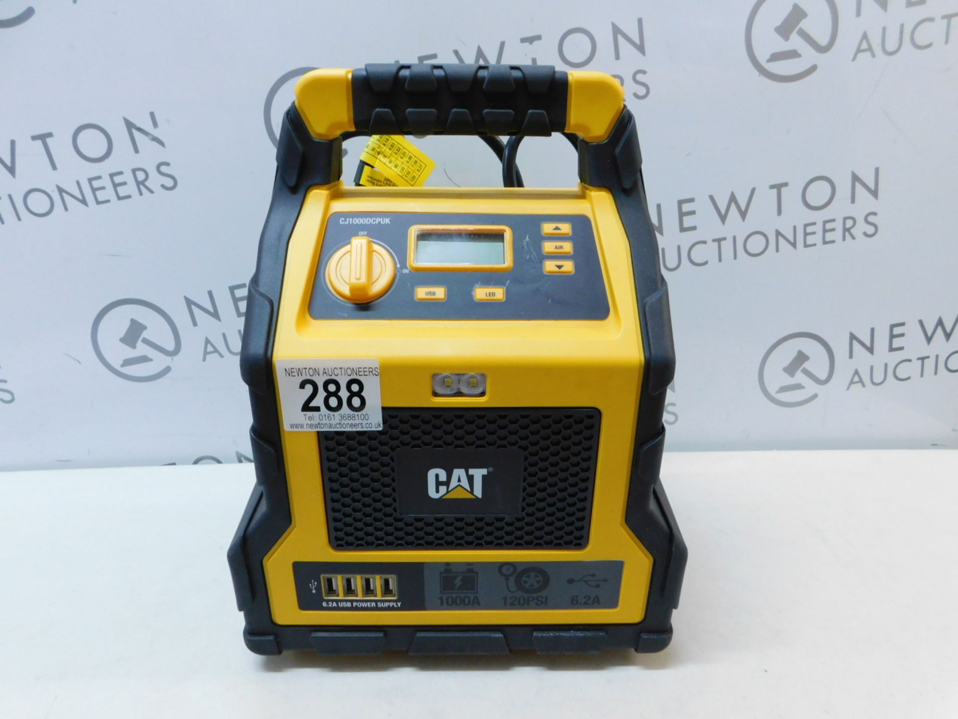 1 CAT 3-IN-1 PROFESSIONAL POWERSTATION WITH JUMP STARTER, USB & COMPRESSOR RRP £129.99