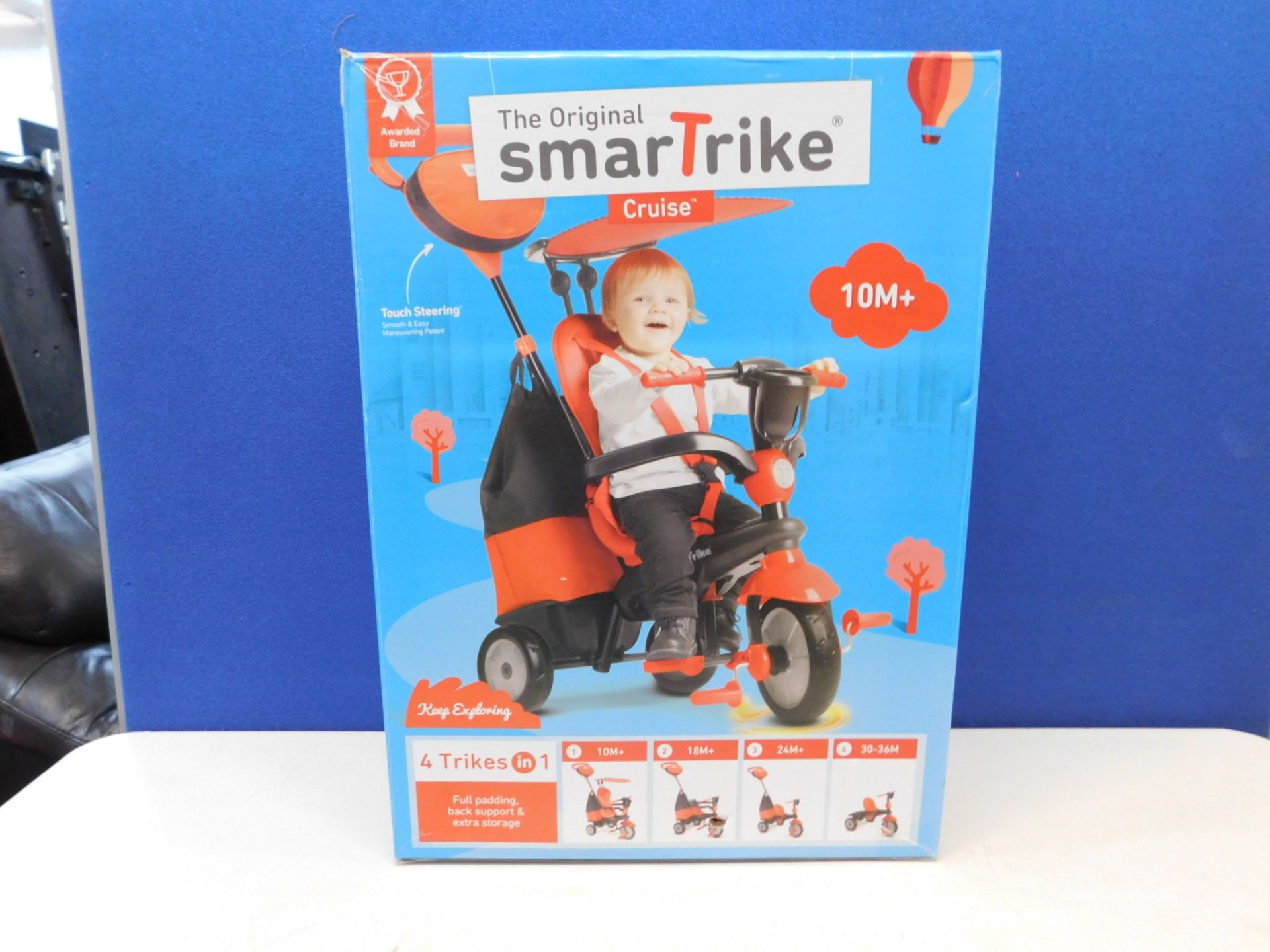 1 BOXED THE ORIGINAL SMARTRIKE 4-IN-1 SWING TRICYCLE RRP £89.99