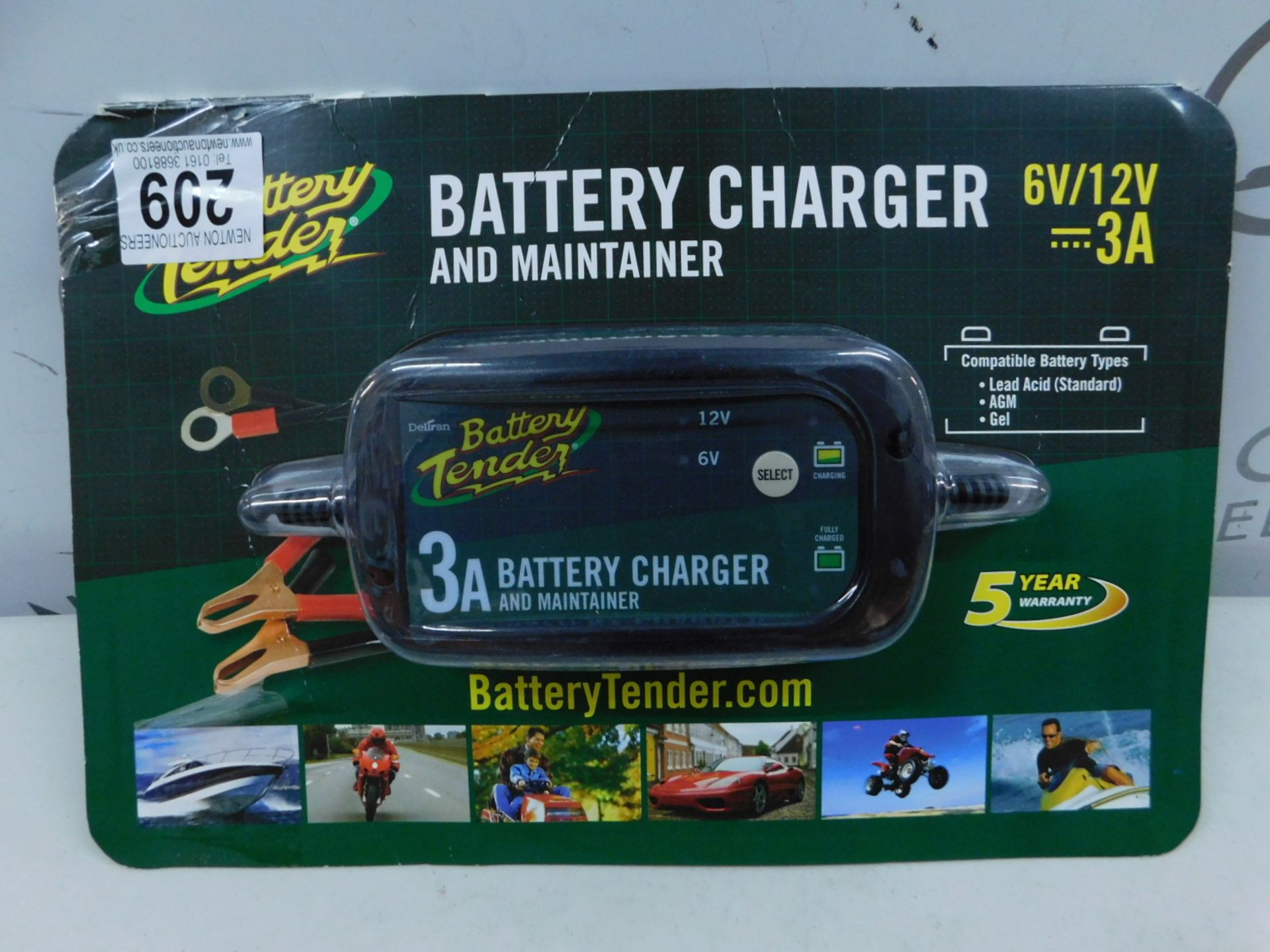 1 PACK OF BATTERY TENDER 6V/ 12V BATTERY CHARGER AND MAINTAINER RRP £49.99