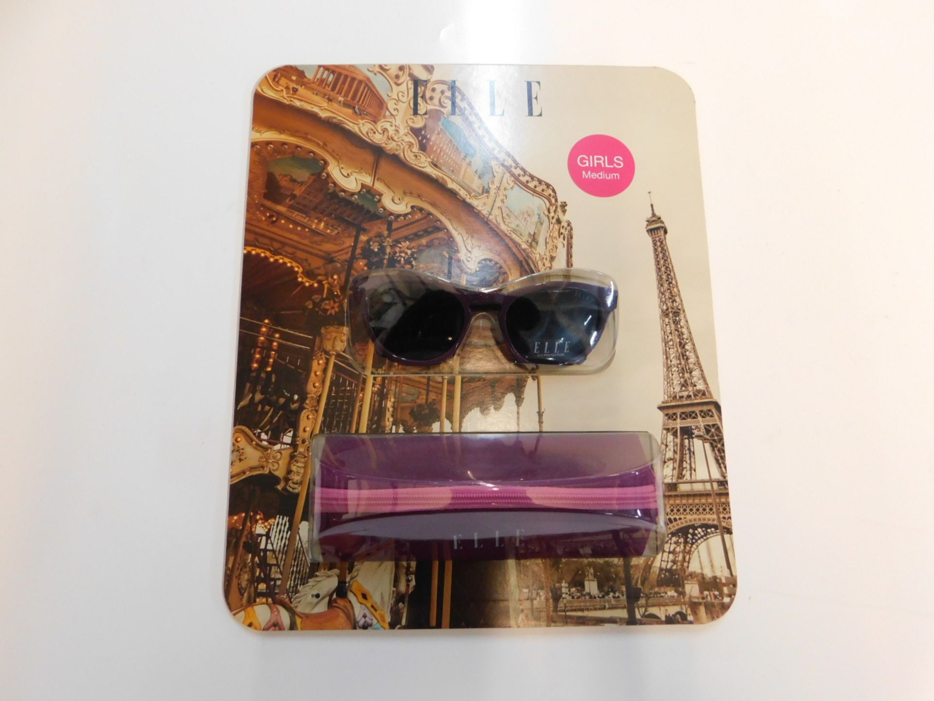 1 BRAND NEW PACK OF ELLE GILRS SUNGLASESS WITH CASE SIZE MEDIUM RRP £39.99