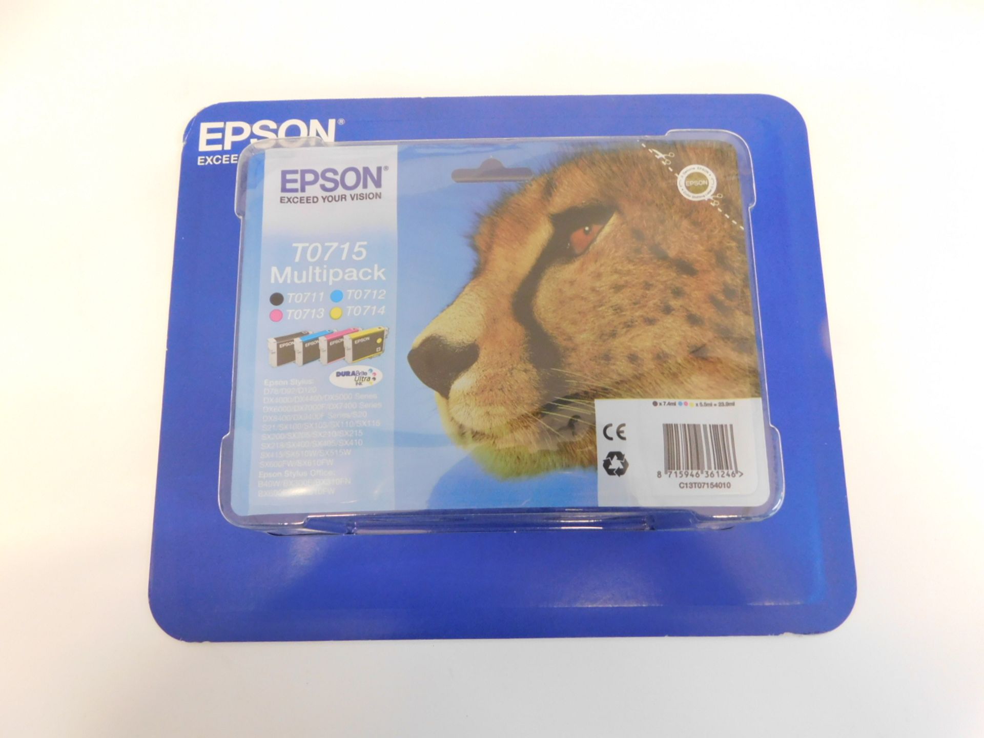 1 PACK OF EPSON T0715 MULTIPACK PRINTER CARTRIDGES RRP £39.99