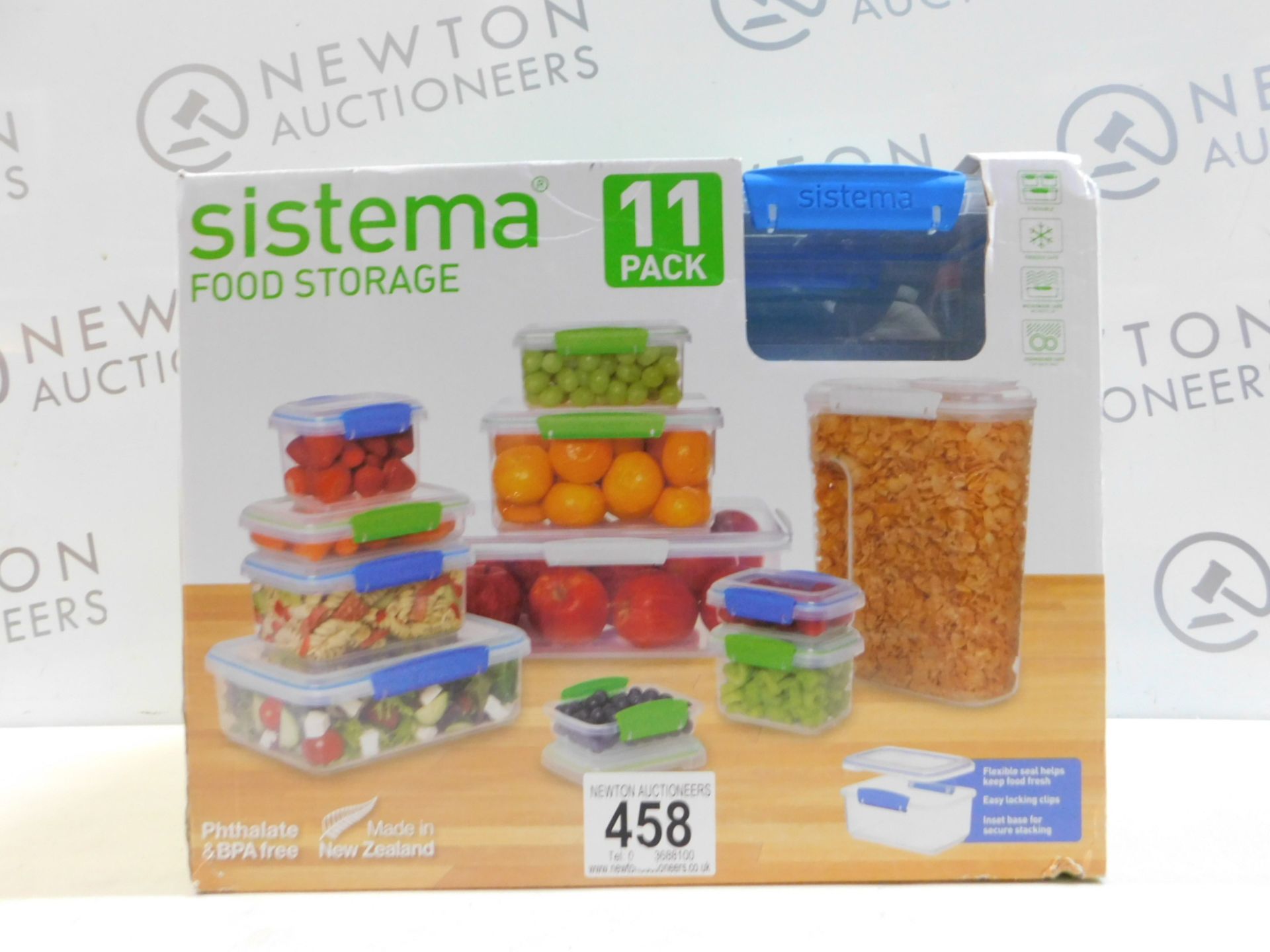 1 BOXED SISTEMA 11 (APPROX) PIECE FOOD STORAGE CONTAINER SET RRP £44.99