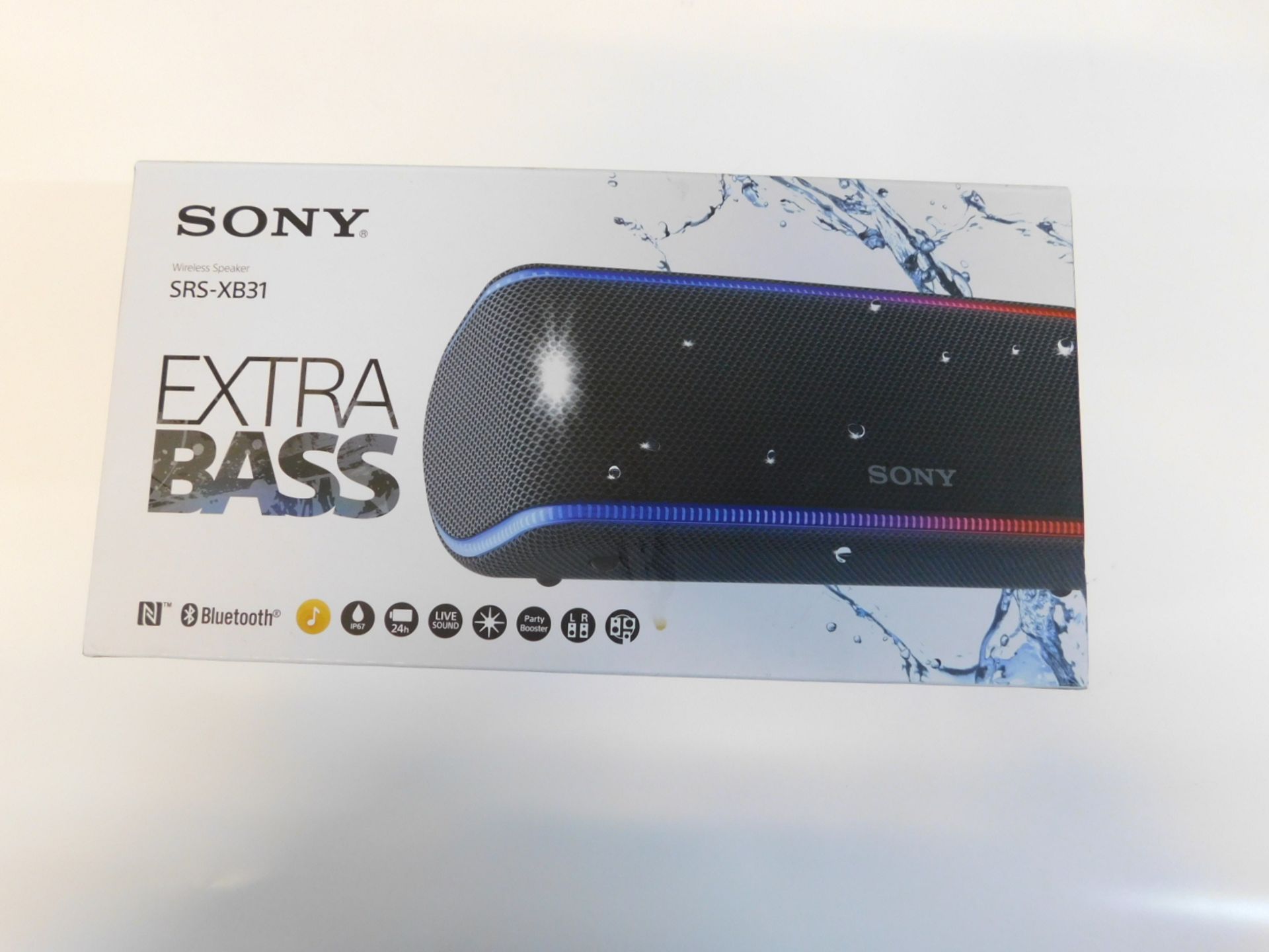 1 BOXED SONY SRS-XB31 EXTRA BASS WIRELESS BLUETOOTH SPEAKER RRP £149.99