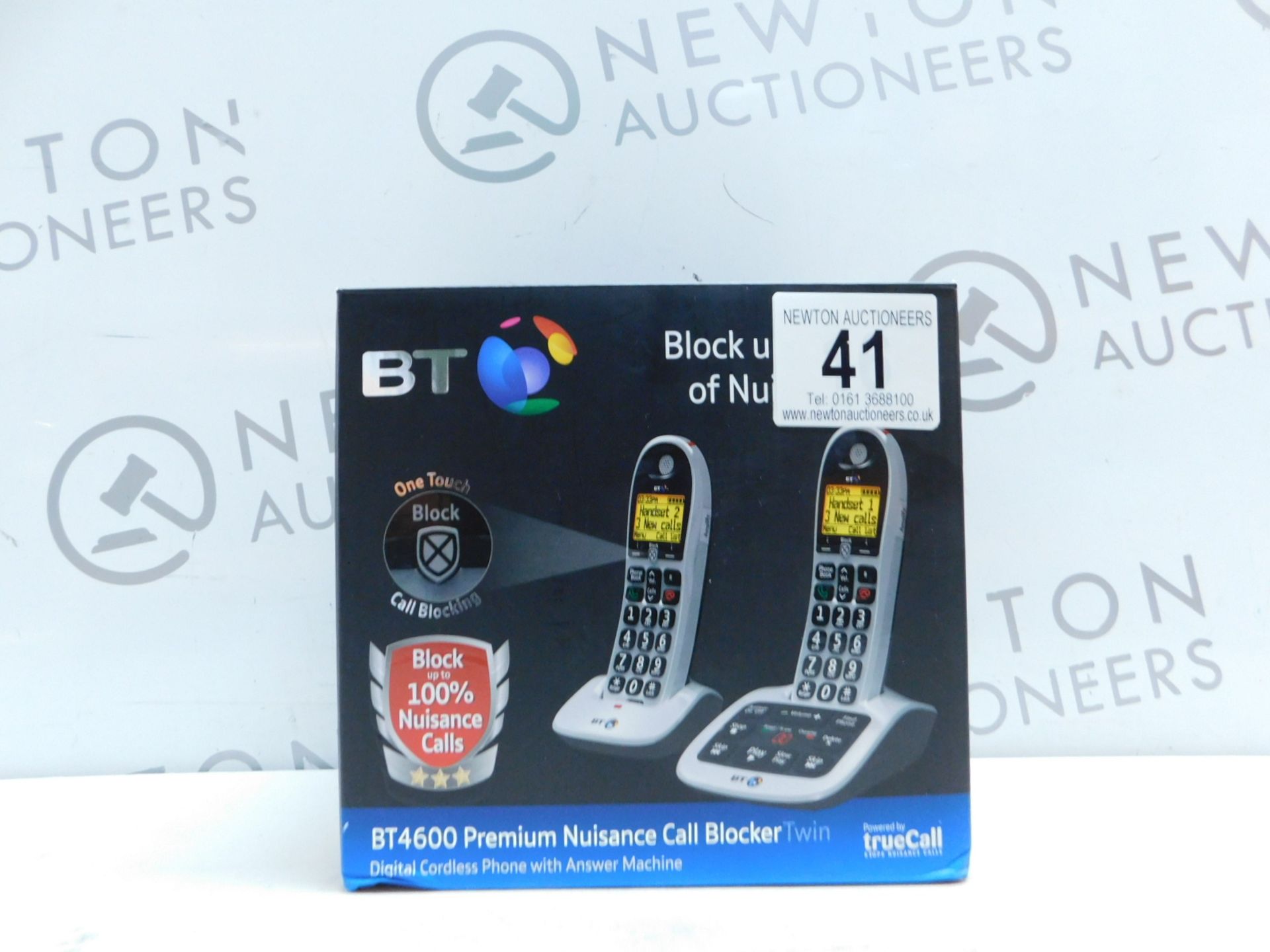 1 BOXED BT4600 PREMIUM NUISANCE CALL BLOCKER TWIN DIGITAL CORDLESS ANSWER PHONE RRP £89.99