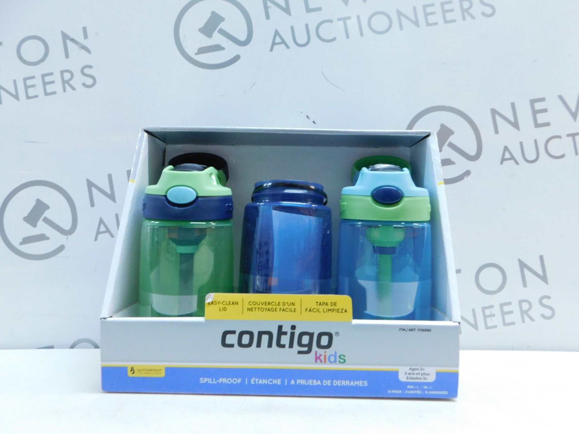 1 BOXED SET OF 3 AVEX KIDS CONTIGO DRINKS BOTTLES RRP £29.99