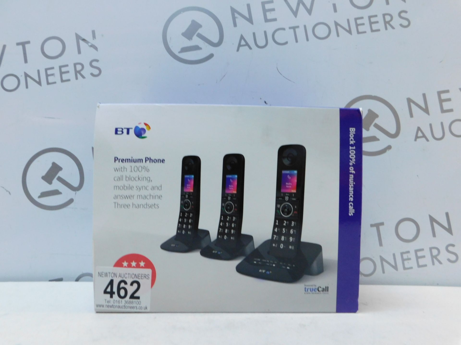 1 BOXED BT PREMIUM TRIO CORDLESS PHONE SET RRP £89.99