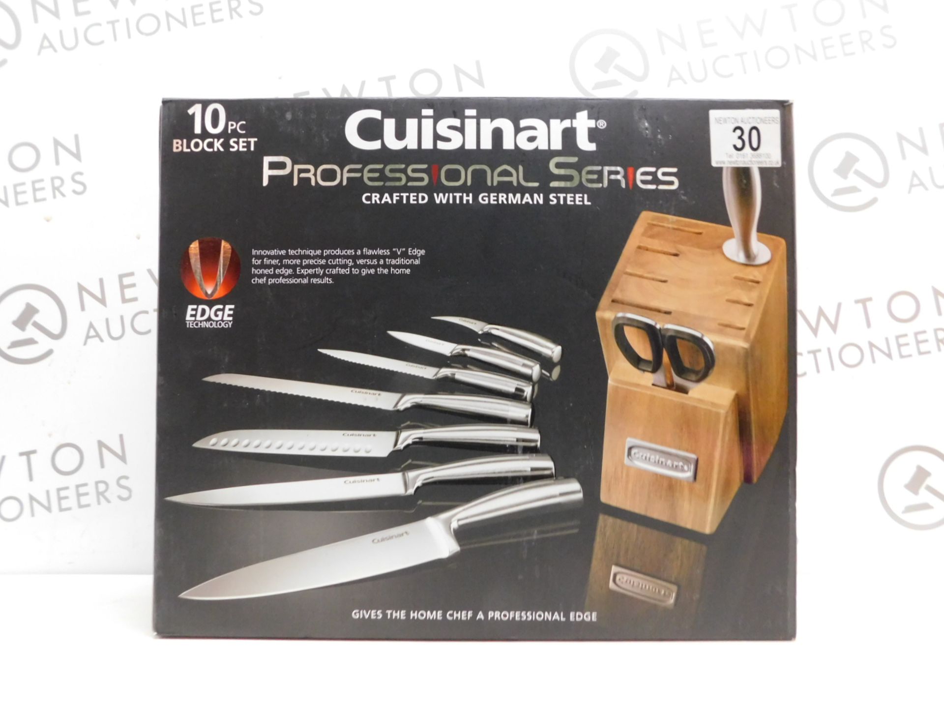1 BOXED CUISINART PROFESSIONAL SERIES CLASSIC GERMAN STEEL 10-PIECE KNIFE SET RRP £89.99