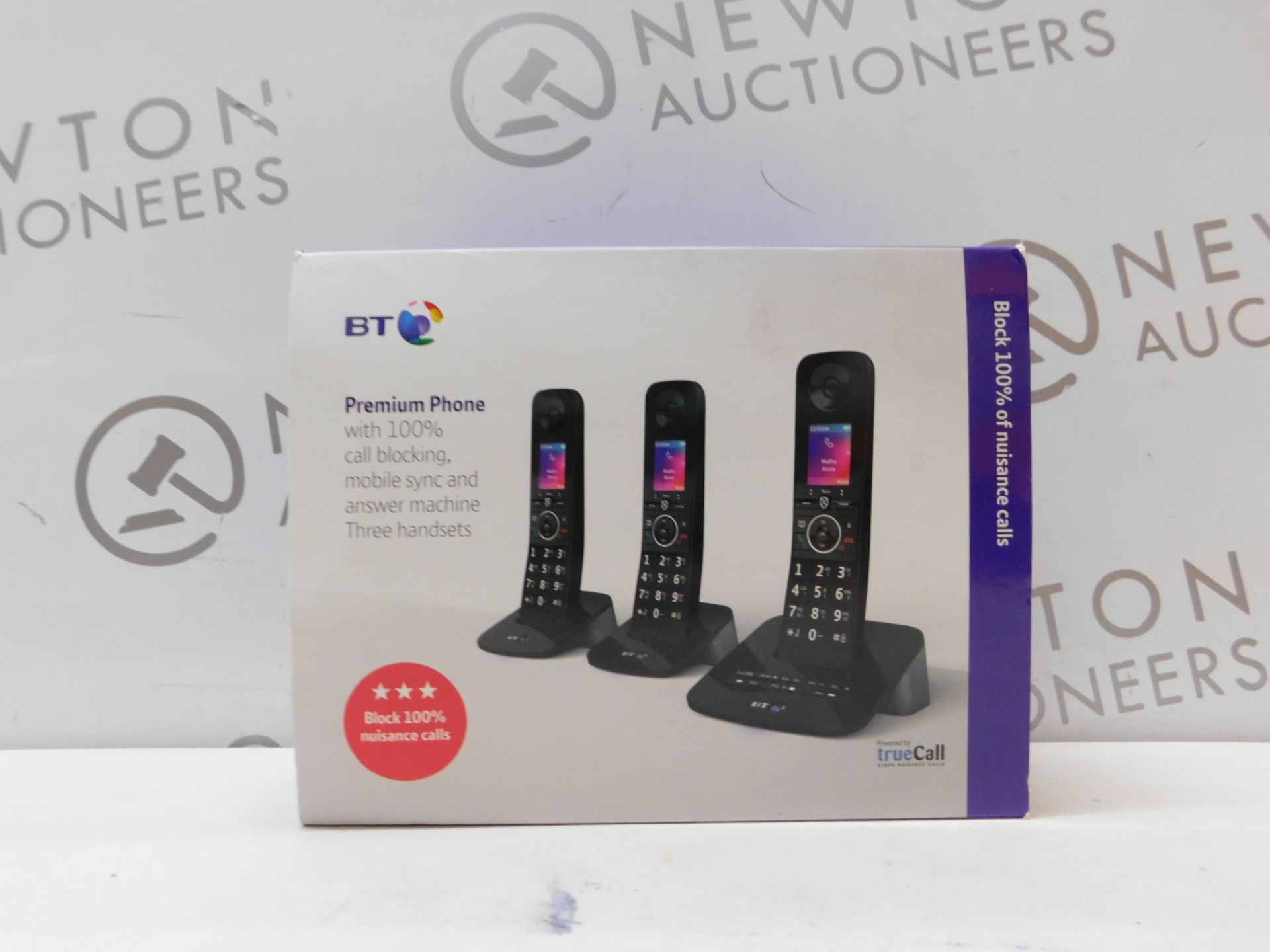 1 BOXED BT PREMIUM TRIO CORDLESS PHONE SET RRP £89.99