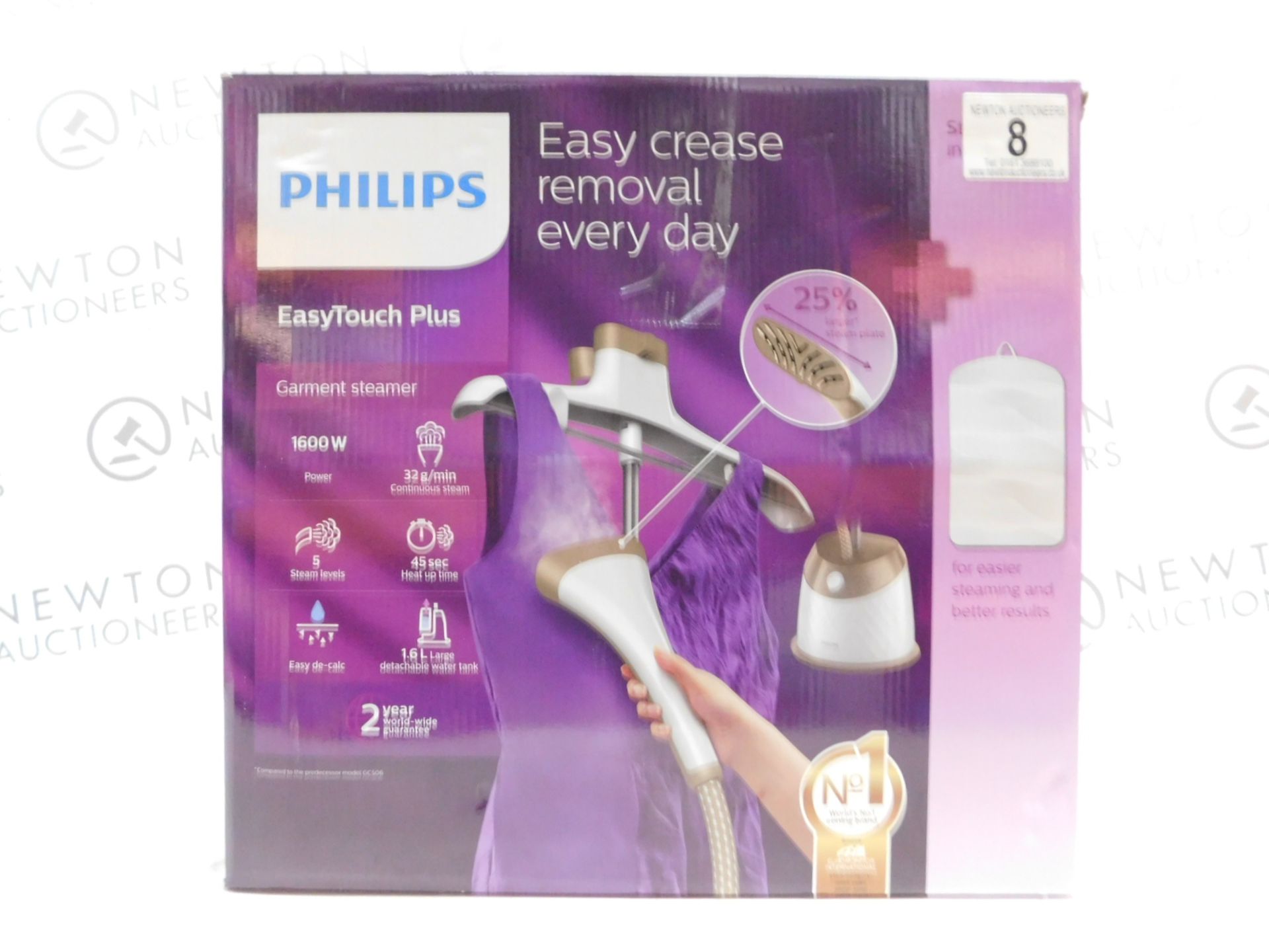 1 BOXED PHILIPS EASYTOUCH GC524 STAND GARMET STEAMER RRP £119.99