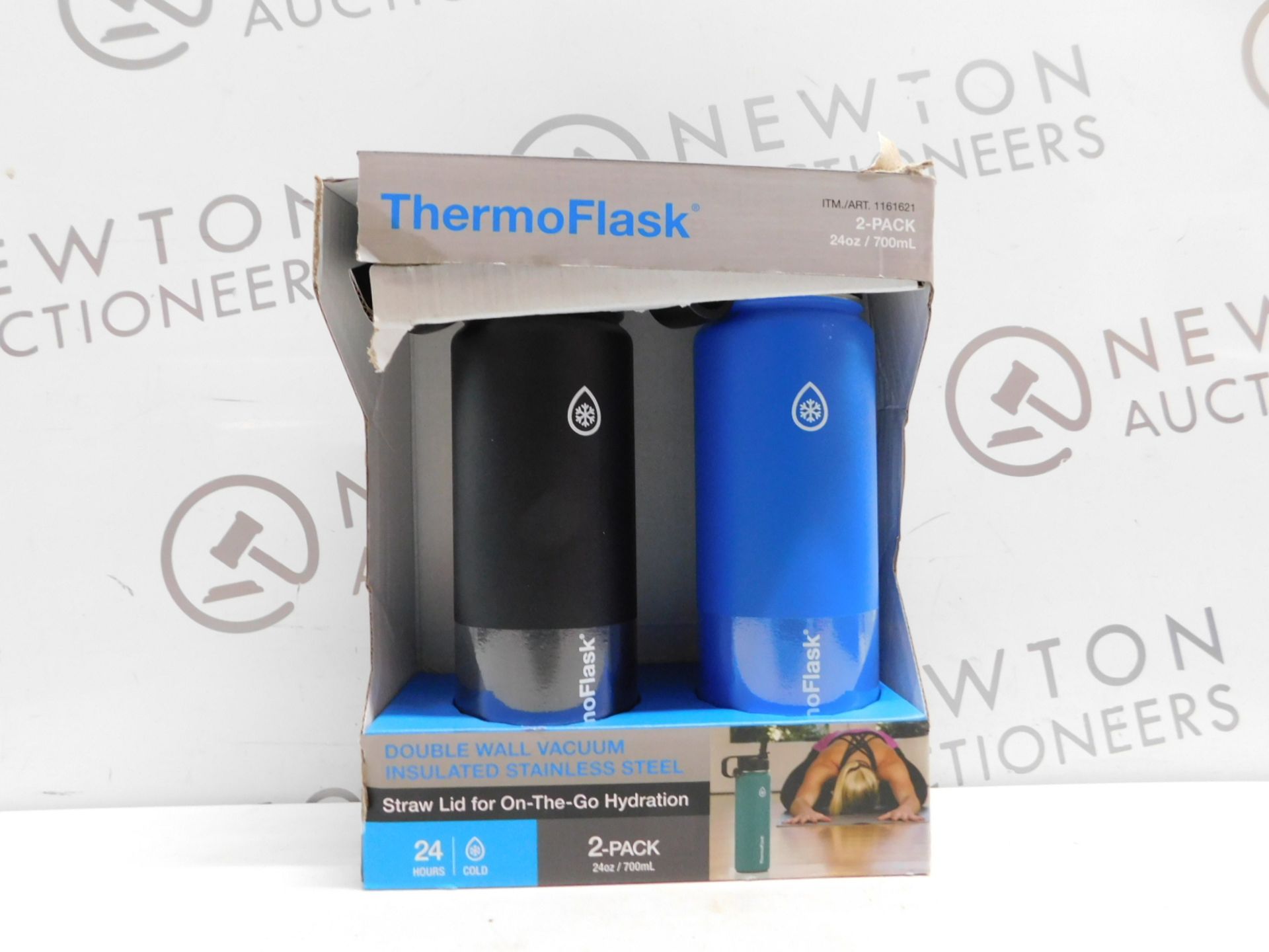 1 PACK OF 2 TAKEYA THERMOFLASK INSULATED STAINLESS STEEL 1.1L WATER BOTTLES RRP £39.99