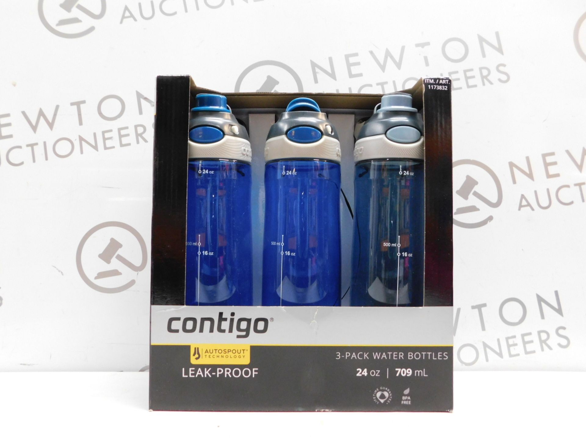 1 BOXED SET OF 3 AVEX CONTIGO AUTOSEAL DRINKS BOTTLES RRP £29.99