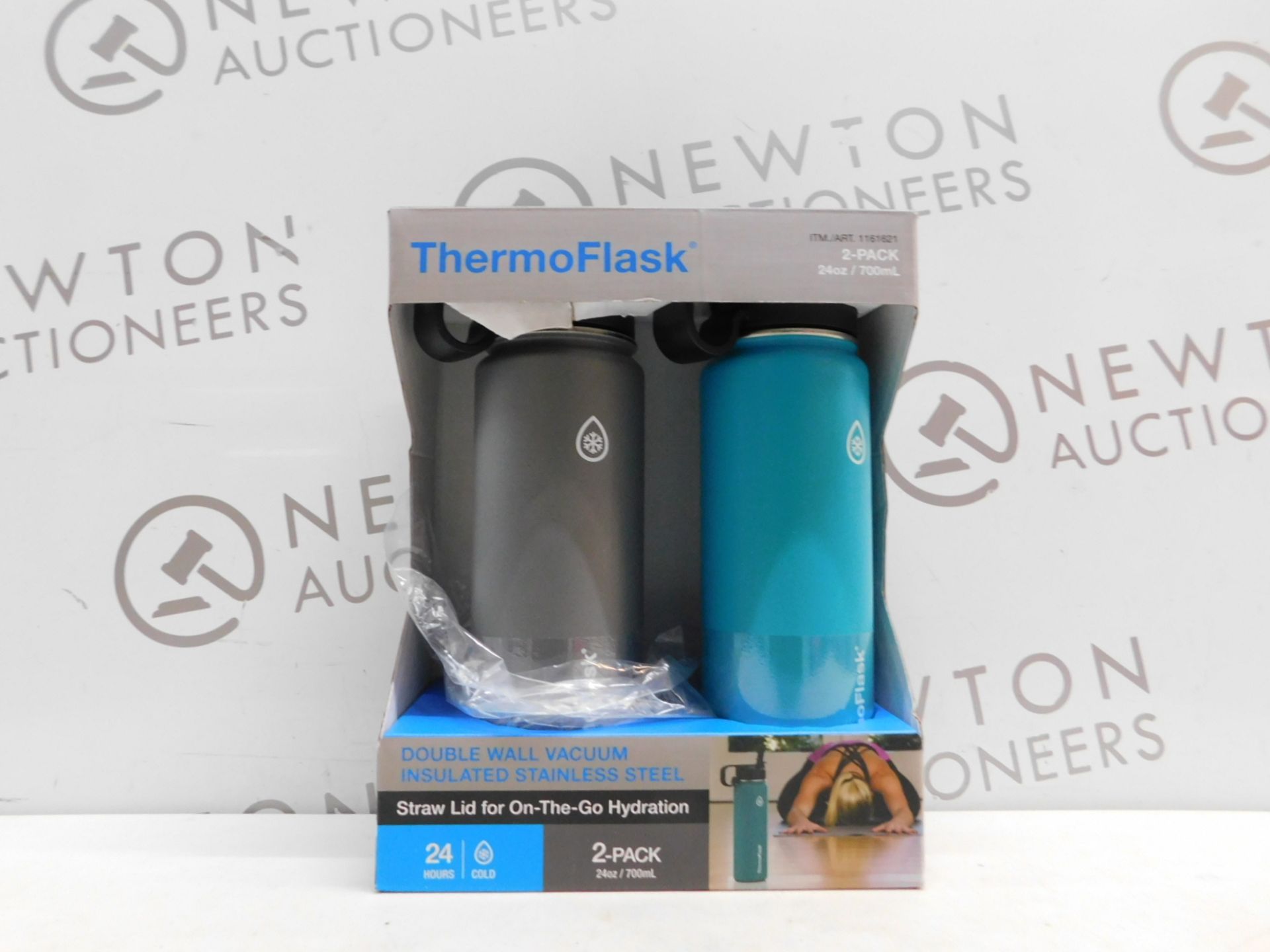 1 PACK OF 2 TAKEYA THERMOFLASK INSULATED STAINLESS STEEL 1.1L WATER BOTTLES RRP £39.99