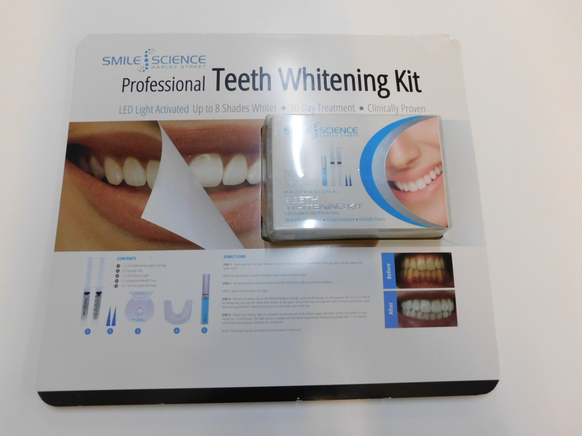 1 PACK OF SMILE SCIENCE PROFESSIONAL TEETH WHITENING KIT RRP £49.99