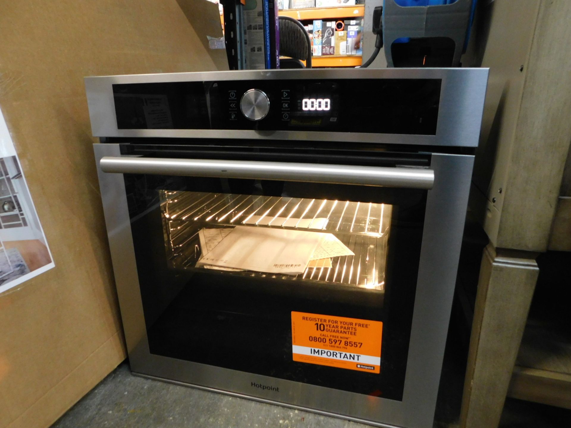 1 HOTPOINT CLASS 4 SI4 854 H IX STAINLESS STEEL ELECTRIC OVEN RRP £279.99