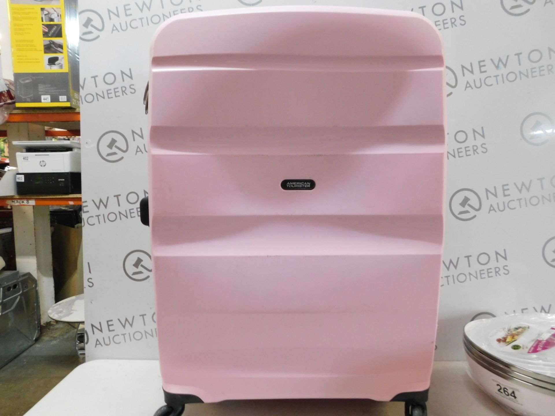 1 AMERICAN TOURISTER COTTON CANDY PINK COMBI-LOCK HARDSIDE PROTECTION LUGGAGE CASE RRP £149.99