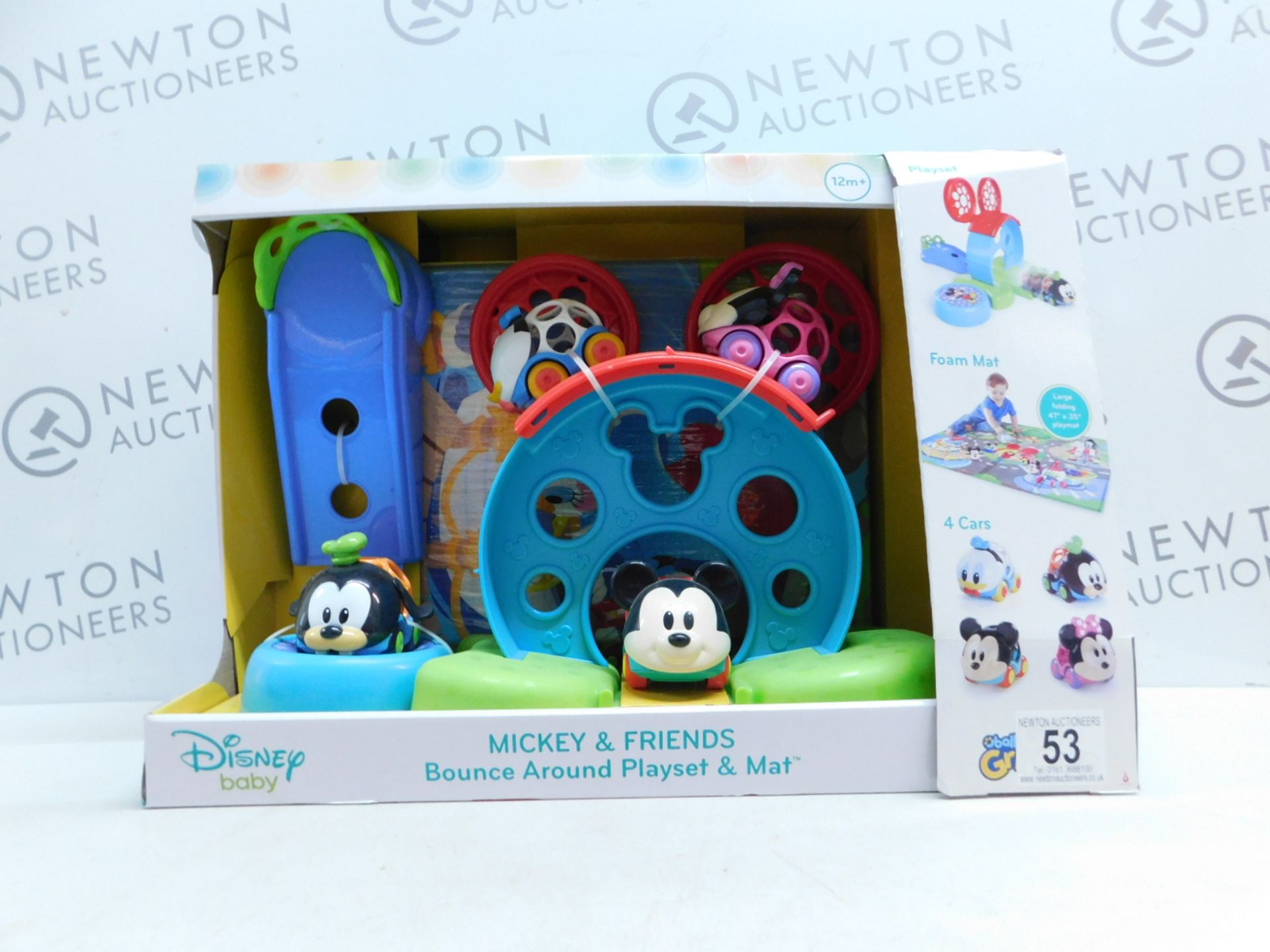 1 BRAND NEW BOXED DISNEY BABY GO GRIPPERS MICKEY & FRIENDS BOUNCE AROUND PLAYSET WITH PLAY MAT