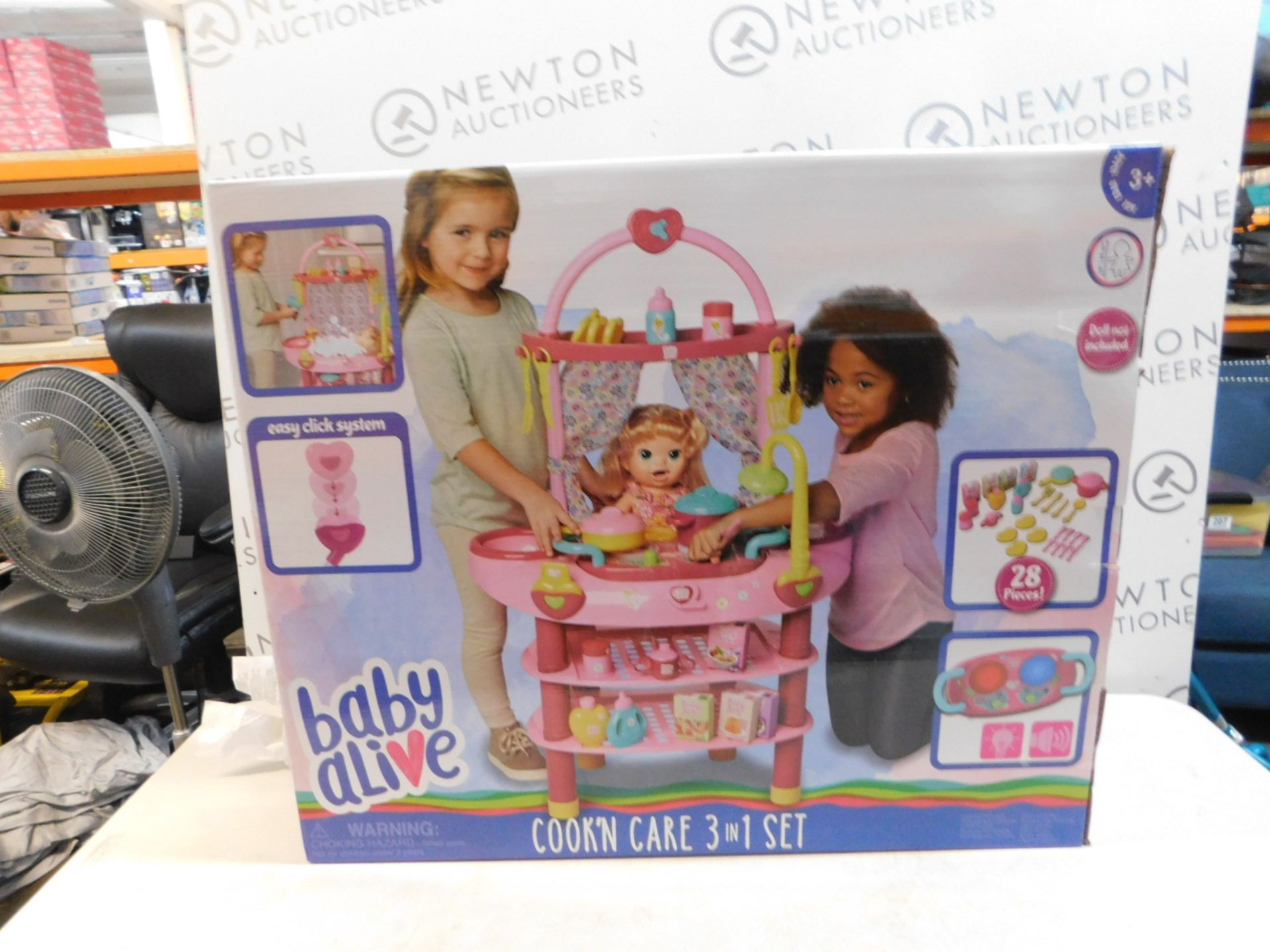 1 BRAND NEW BOXED BABY ALIVE COOK N CARE 3-IN-1 PLAYSET RRP Â£39.99