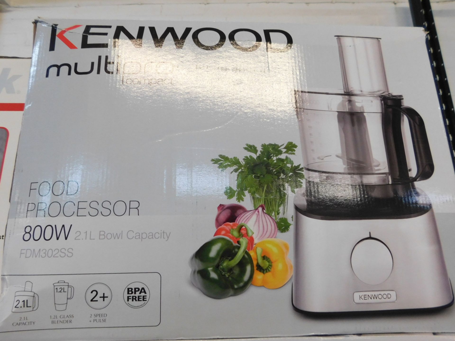 1 BOXED KENWOOD FDM302SS 800W 2.1L MULTI-PRO COMPACT FOOD PROCESSOR RRP Â£129.99