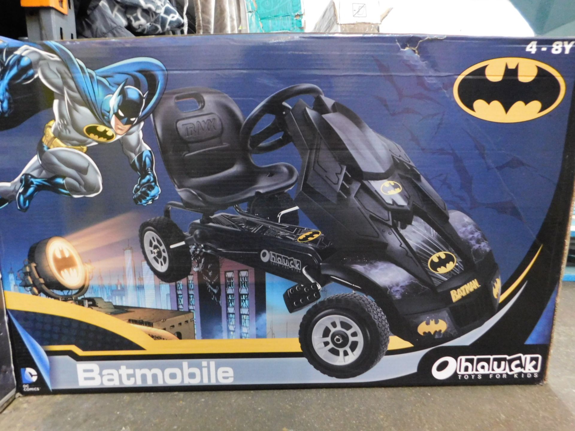 1 BOXED DC BATMAN BATMOBILE GO-KART RRP £179.99