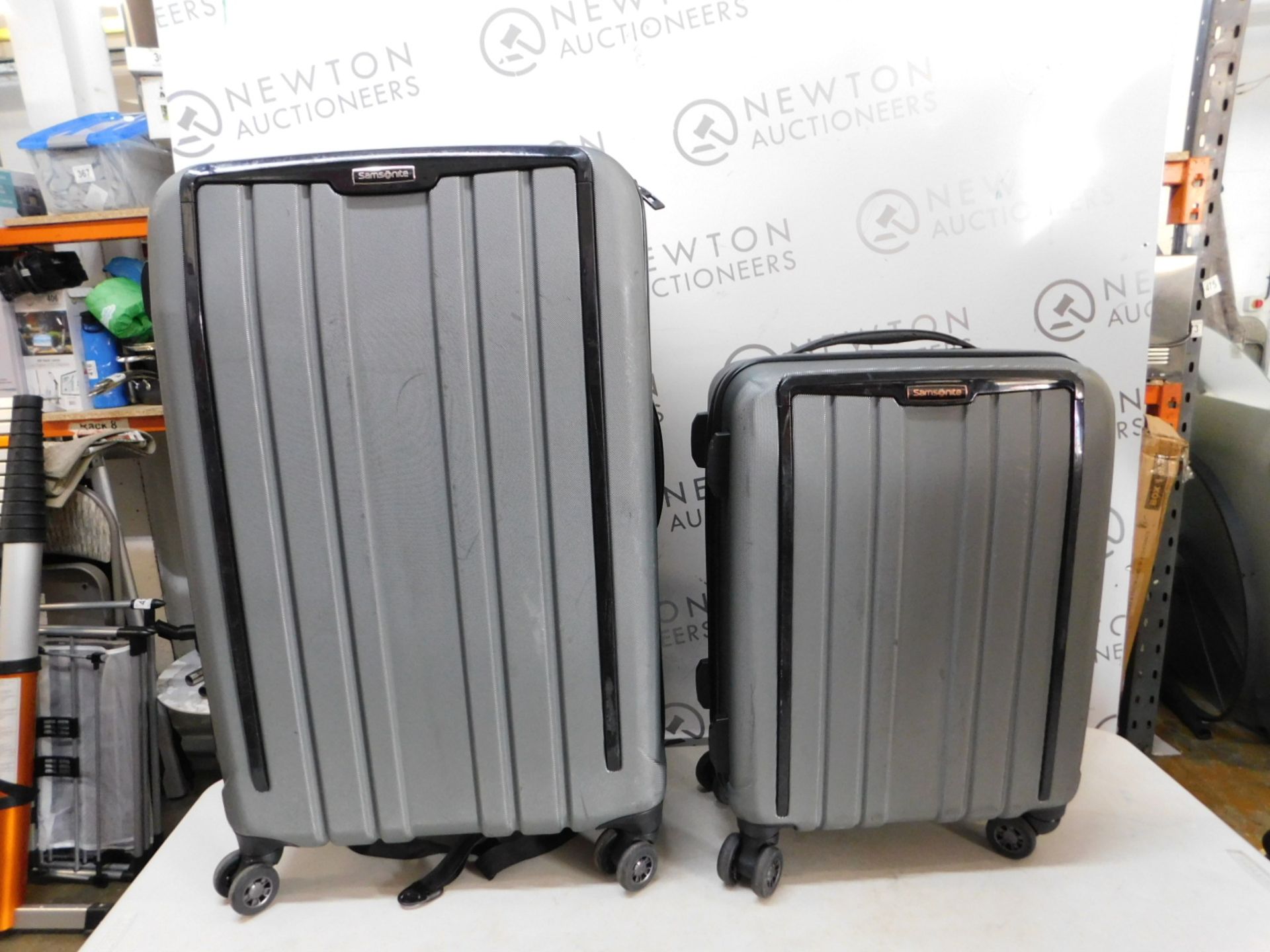 1 SAMSONITE EXOFRAME 2 PIECE DUAL SPINNER LUGGAGE SET RRP £229.99