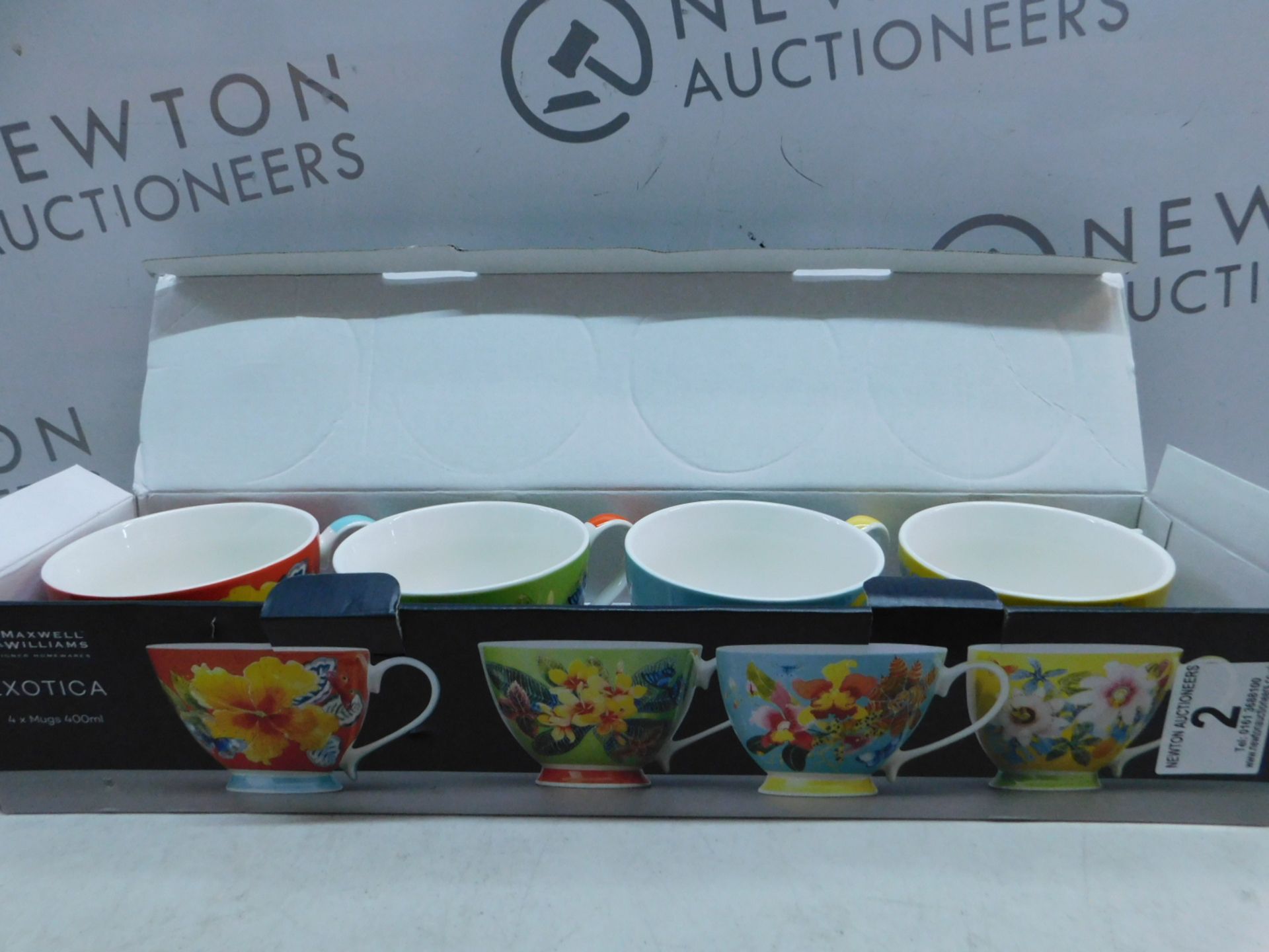 1 BOXED MAXWELL & WILLIAMS EXOTICA 4PC TEA CUP SET RRP Â£39.99