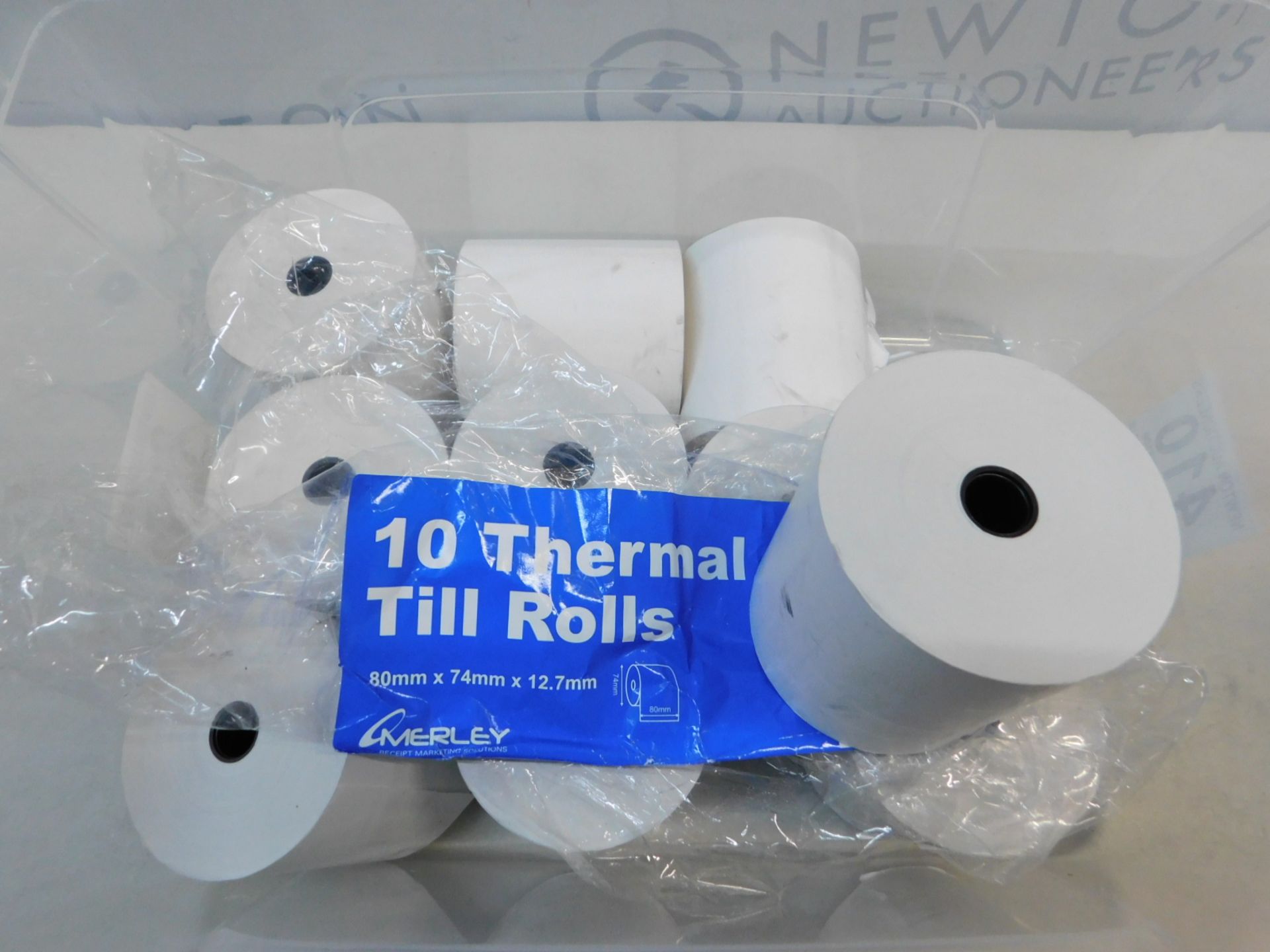 1 SET OF 12 THERMAL POS PRINTER ROLLS RRP Â£19.99