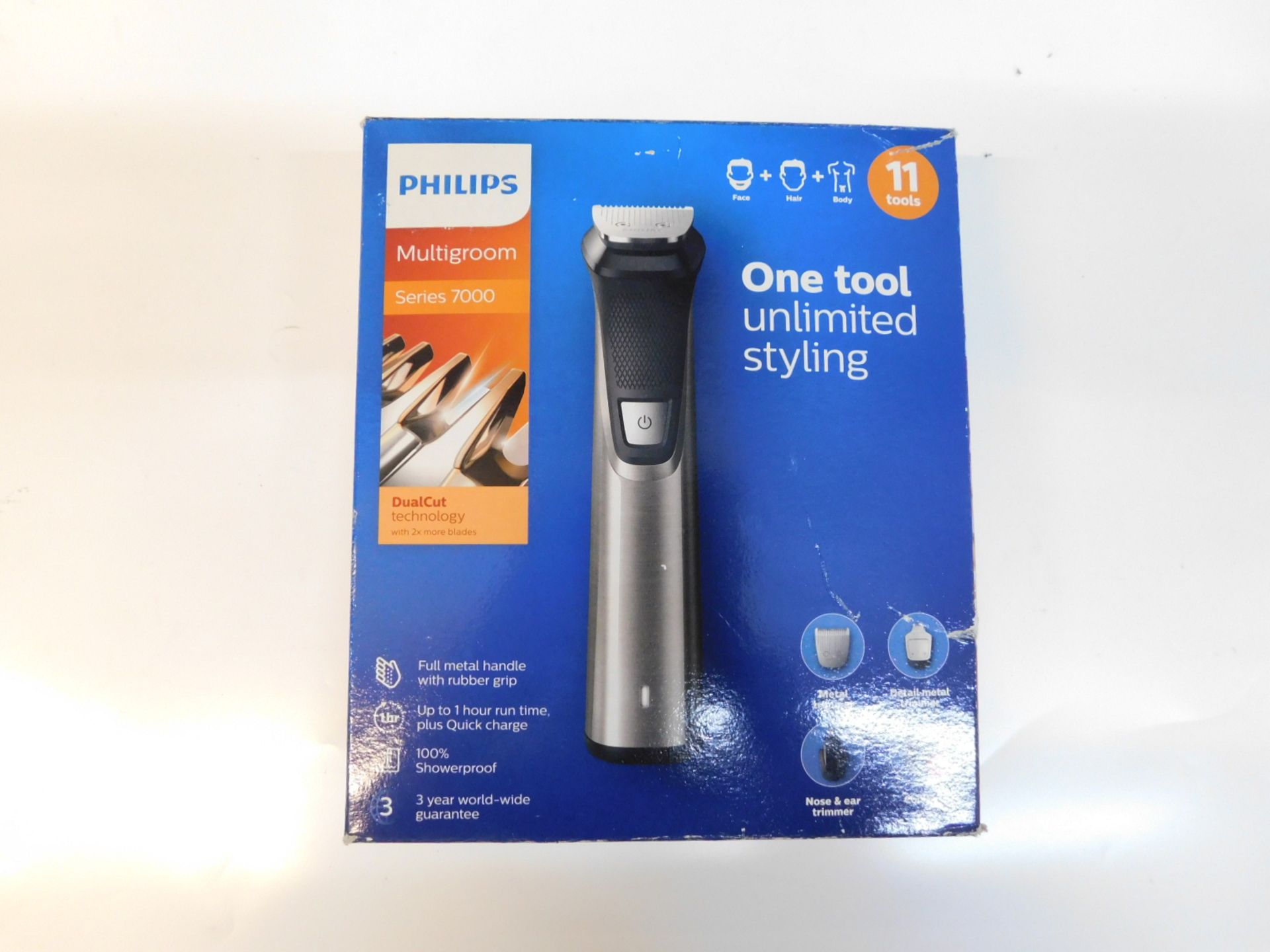 1 BOXED PHILIPS MULTIGROOM SERIES 7000 TRIMMER MODEL MG7715 RRP Â£74.99