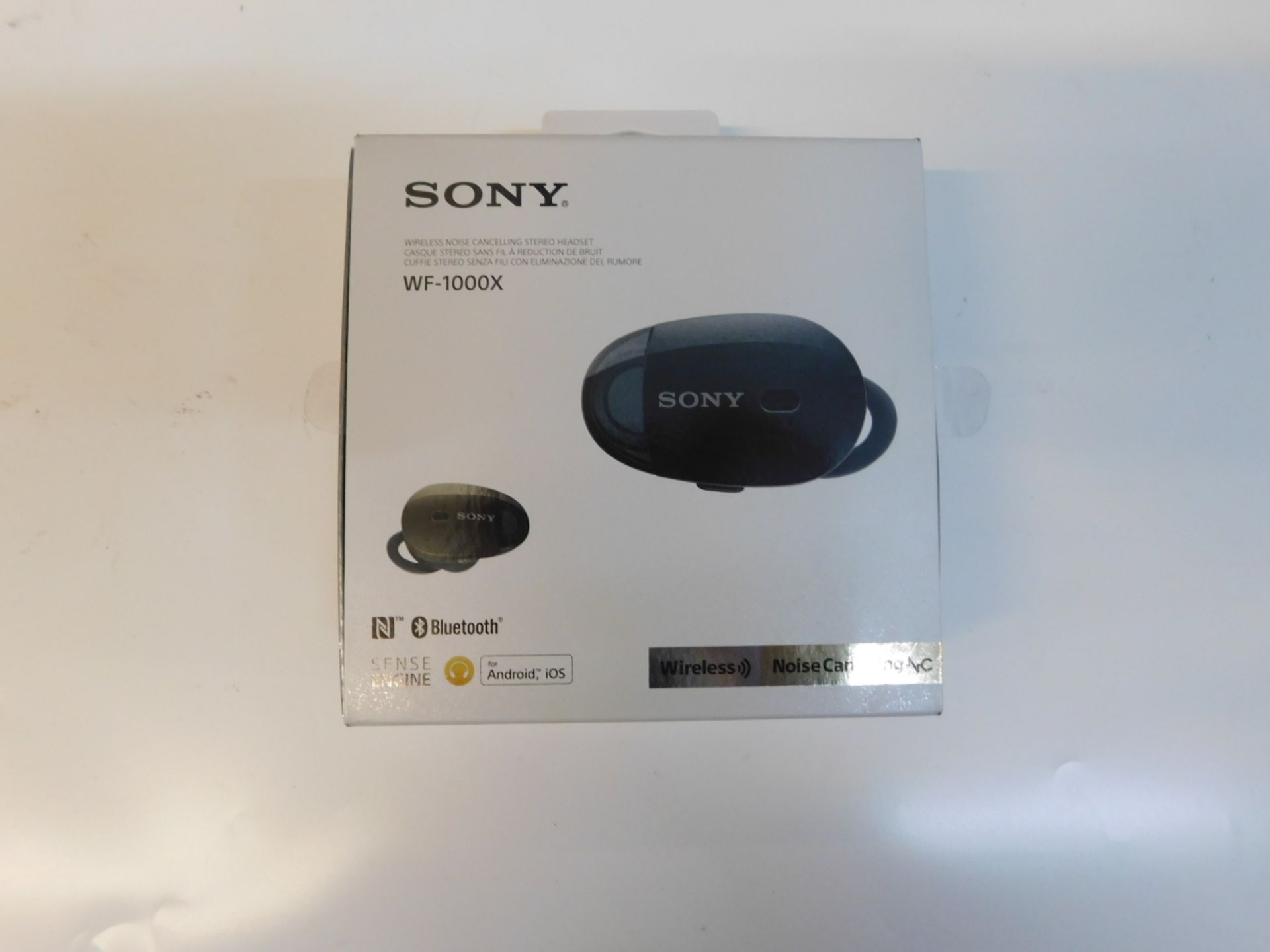 1 BOXED SONY EAR BUDS MODEL WF-1000X RRP Â£129.99