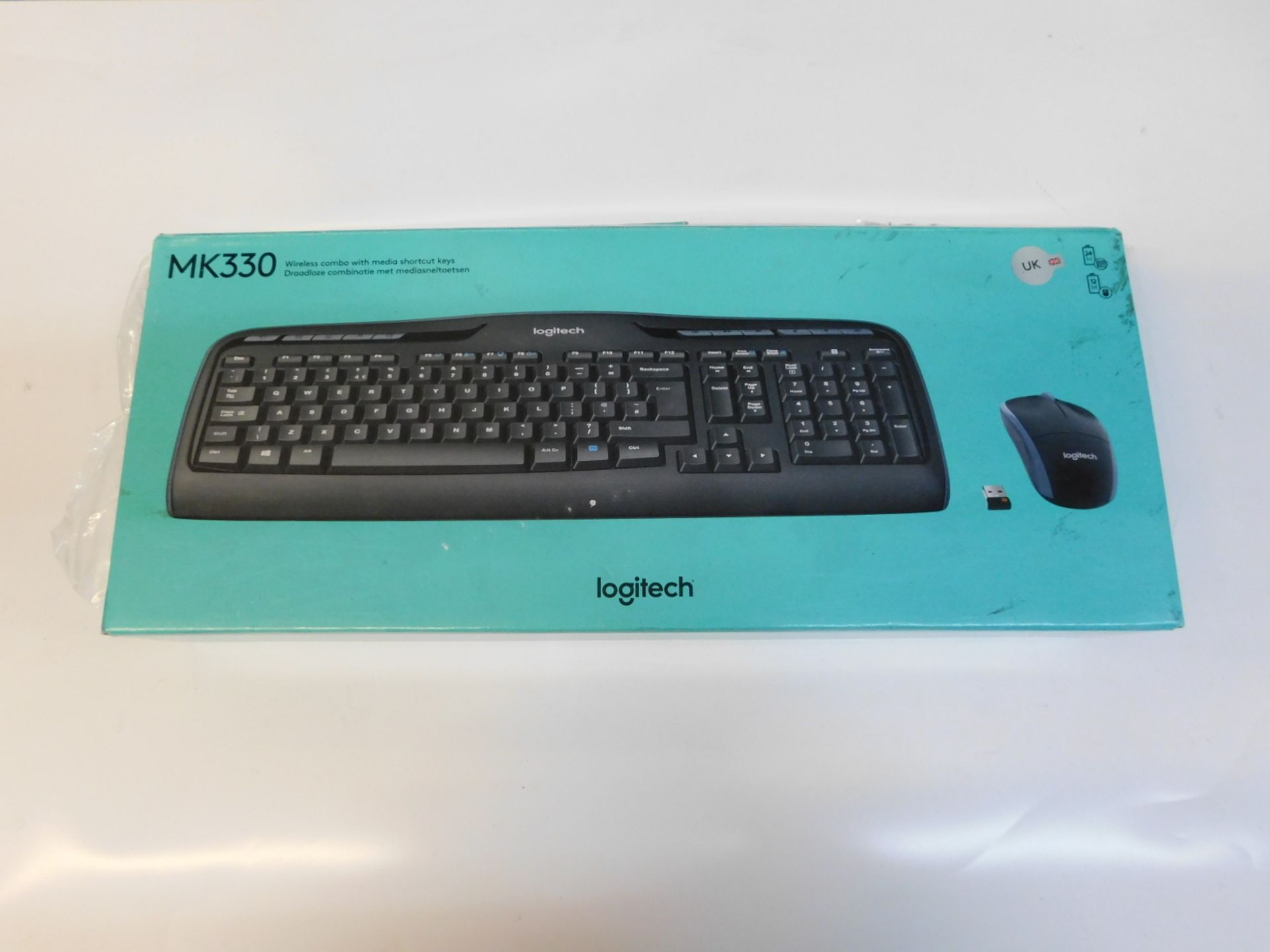 1 BOXED LOGITECH MK330 ADVANCED WIRELESS KEYBOARD AND MOUSE RRP Â£39.99