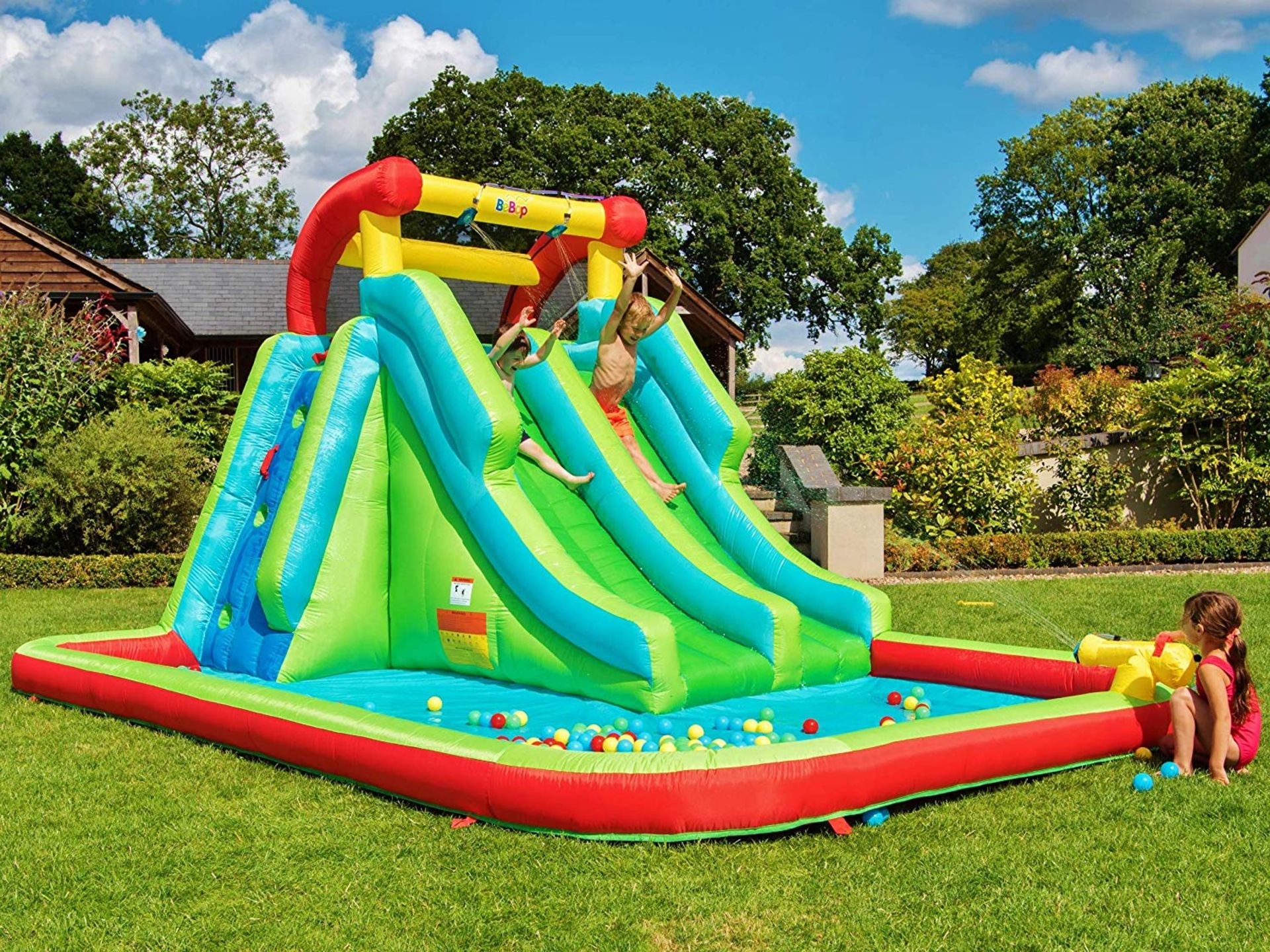 1 BEBOP 13FT 8" NEPTUN TOWER WATER SLIDE WITH ELECTRIC PUMP RRP Â£499